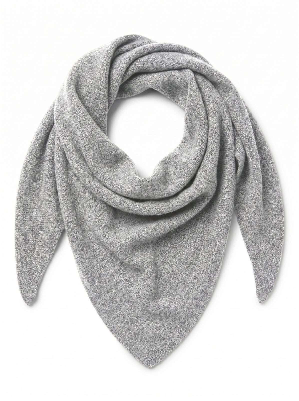 styleBREAKER Dreieckstuch Leichtes Strick Dreieckstuch Woll-Anteil, (1-St)