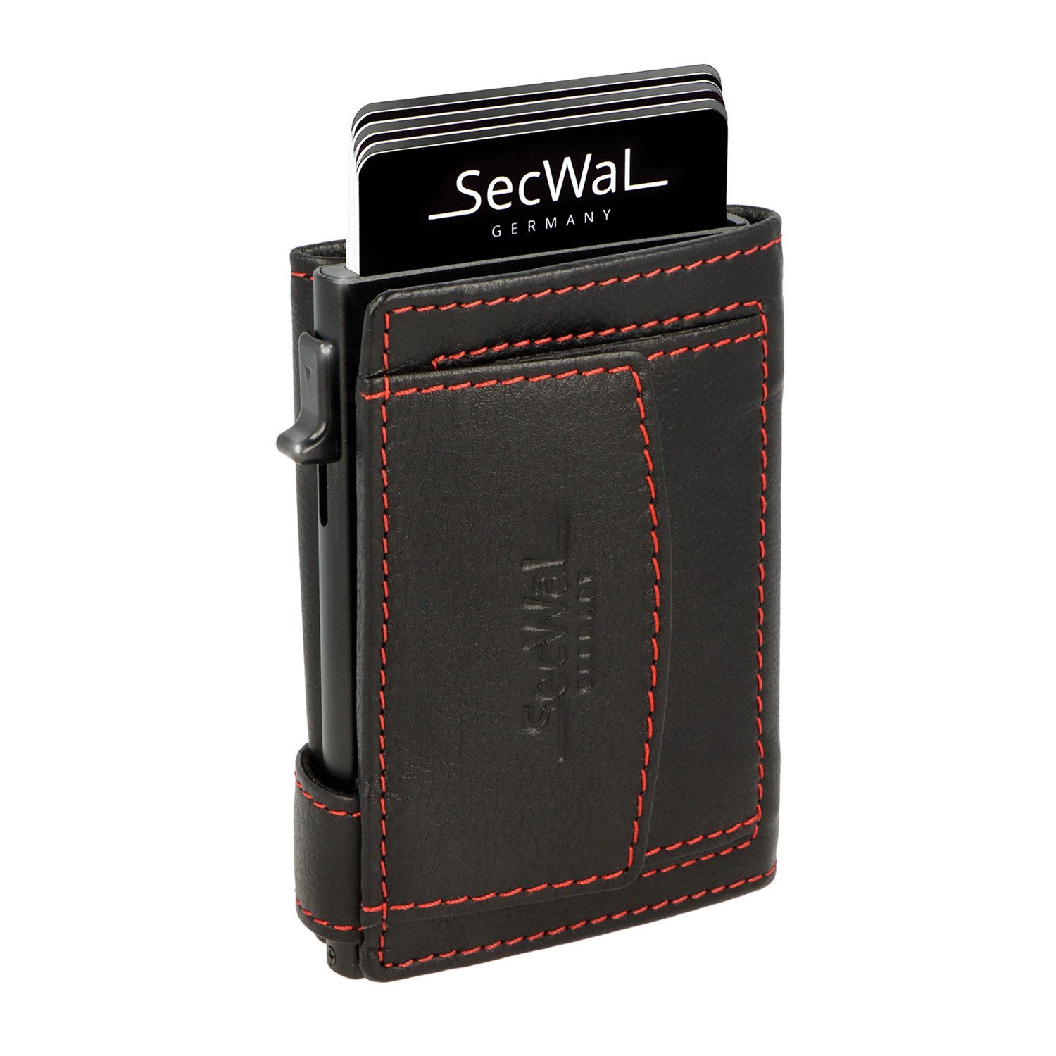 SecWal Geldbörse, Kartenetui mit Münzfach Druckknopf, Slim Wallet, RFID Schutz, Geldbeutel klein, für Damen und Herren