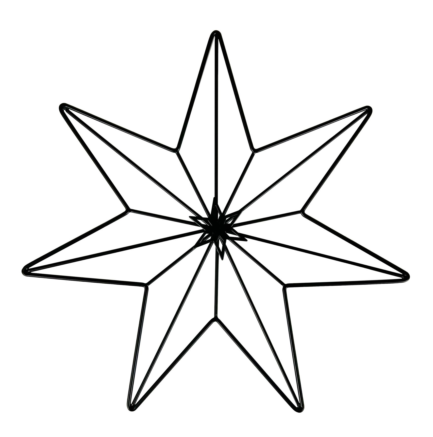 Kaheku Sternanhänger Kaheku, Cago, Hänger schwarz, Stern, 40cm Höhe, Anhänger, 809034813 (1-tlg)