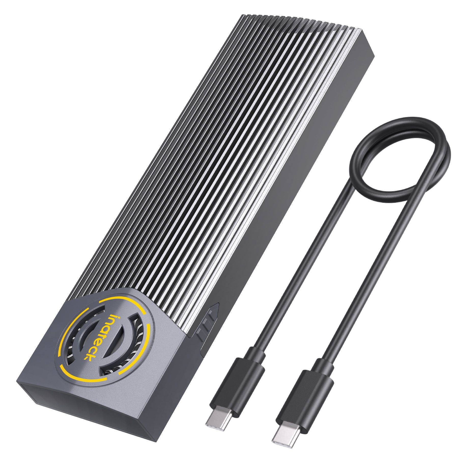 2 Adapter Gehäuse, Festplatten-Gehäuse USB Gen M.2 3.2 NVMe Inateck SSD