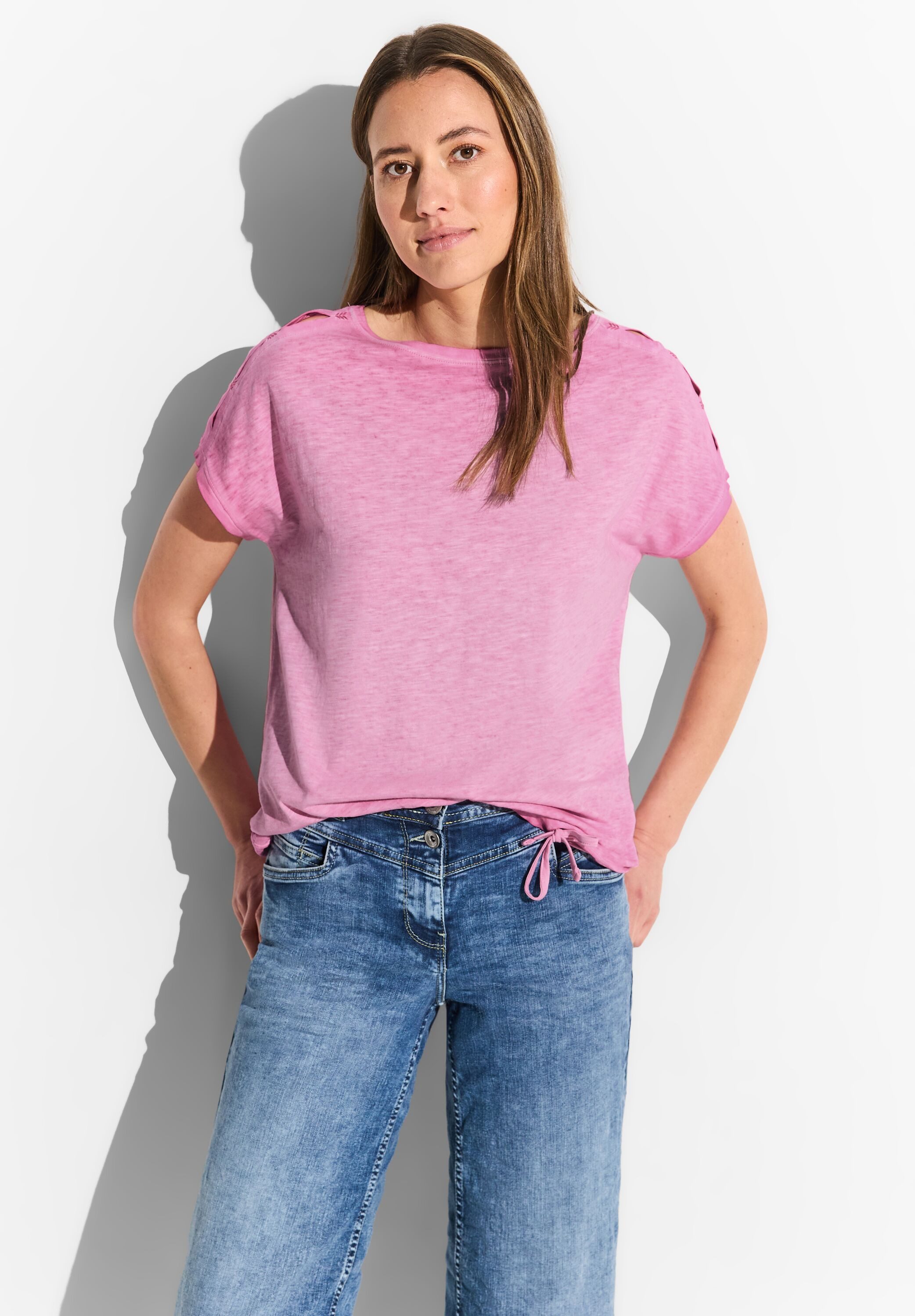 CECIL T-Shirt mit Knotendetail günstig online kaufen