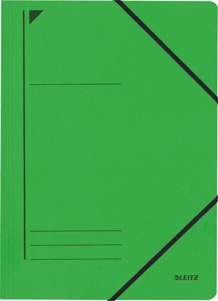 LEITZ Fächermappe Eckspanner A4 für ca. 250 Blatt grün