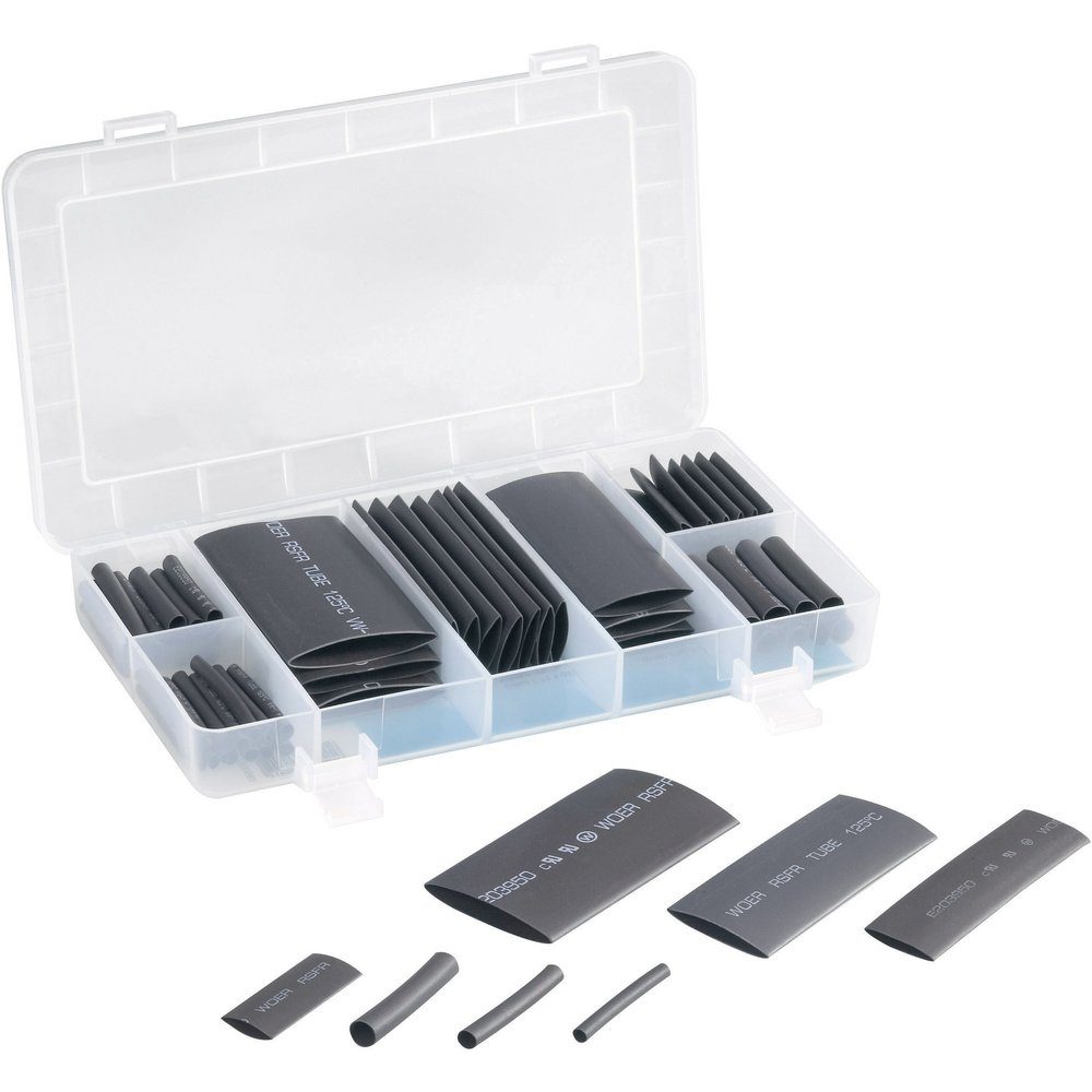 Schrumpfschlauch TRU COMPONENTS 1564899 Schrumpfschlauchsortiment Schwarz Schrumpfrat
