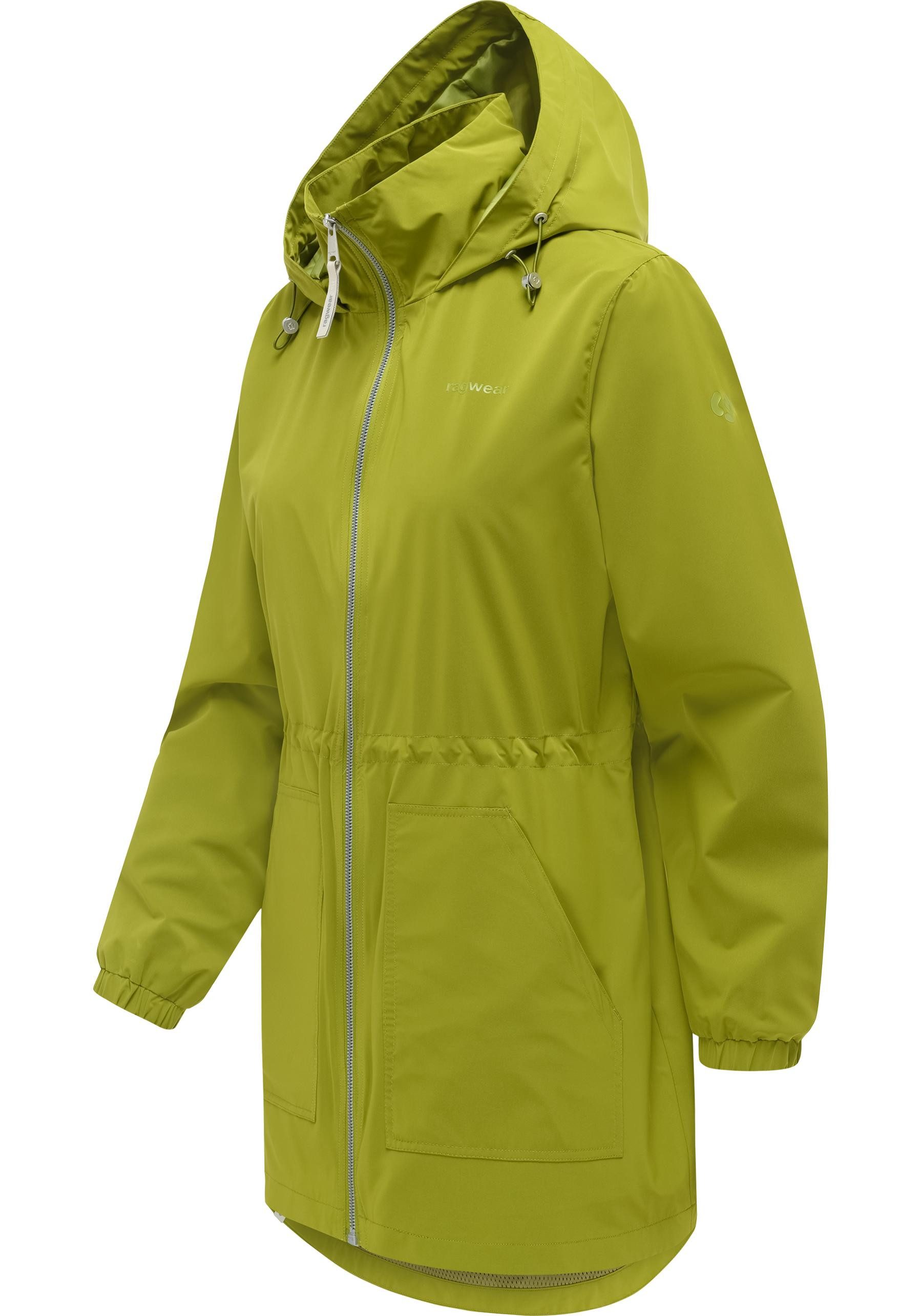 Ragwear Kurzmantel Brona Kurzer Damen Übergangsmantel mit Taillenzugband