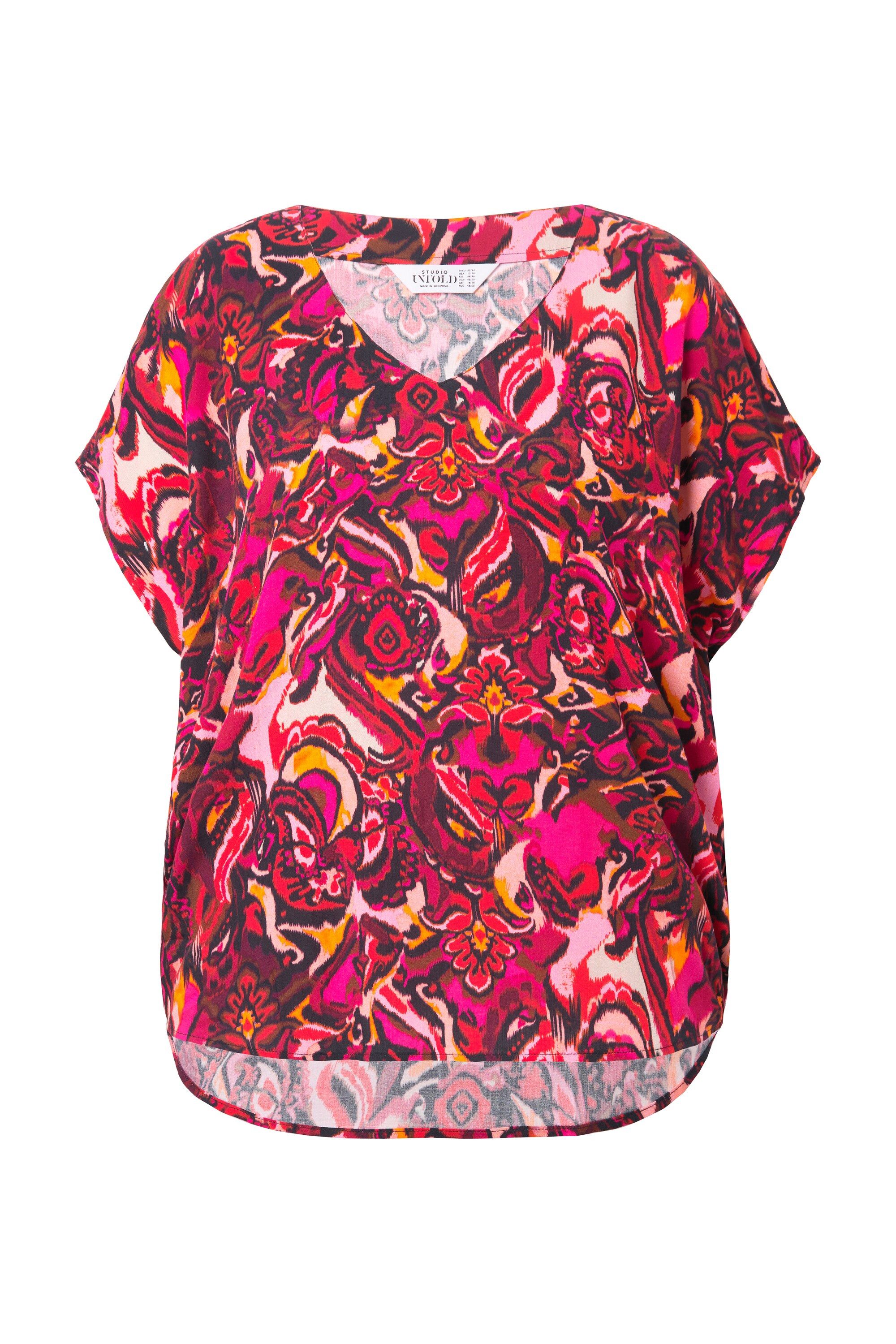 Studio Untold Druckbluse Blusenshirt oversized Alloverprint günstig online kaufen