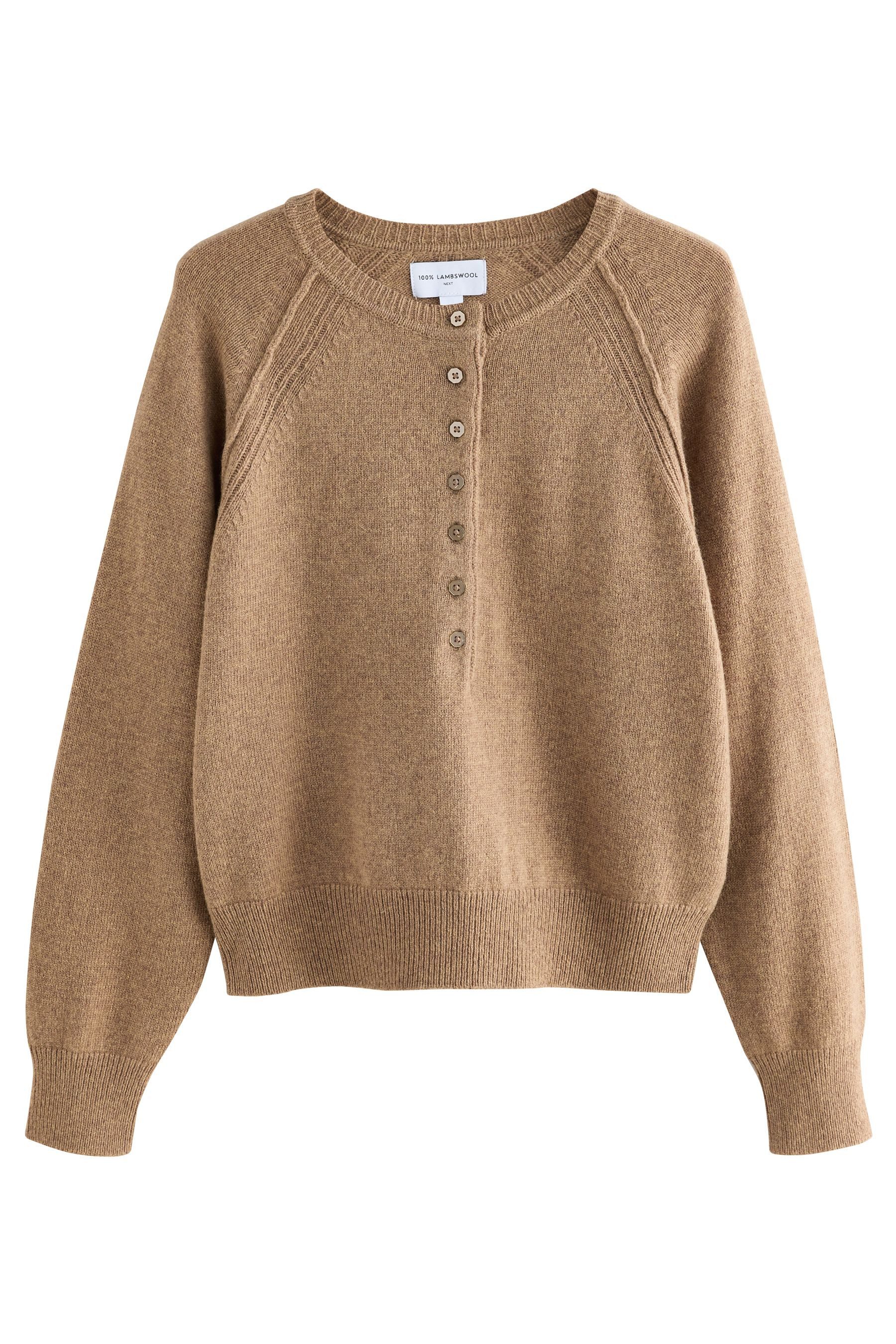 Next Rundhalspullover N. Premium Henley-Rundhalspullover, Lambswool günstig online kaufen