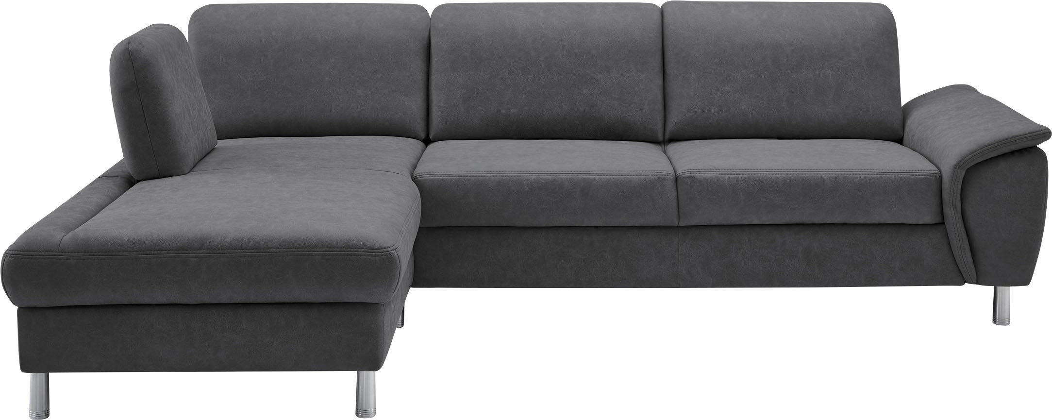 CALIZZA INTERIORS Ecksofa Jade, Kopfteilverstellung, Sitztiefenverstellung, wahlweise mit Bettfunktion