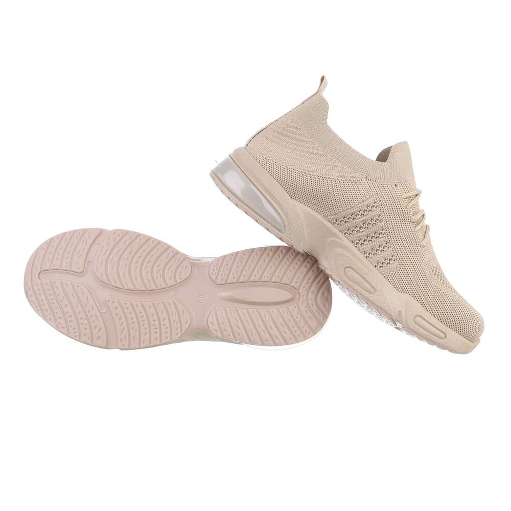 Coolwalk Herren Low-Top Freizeit Sneaker Flach Sneakers in Hellbraun günstig online kaufen