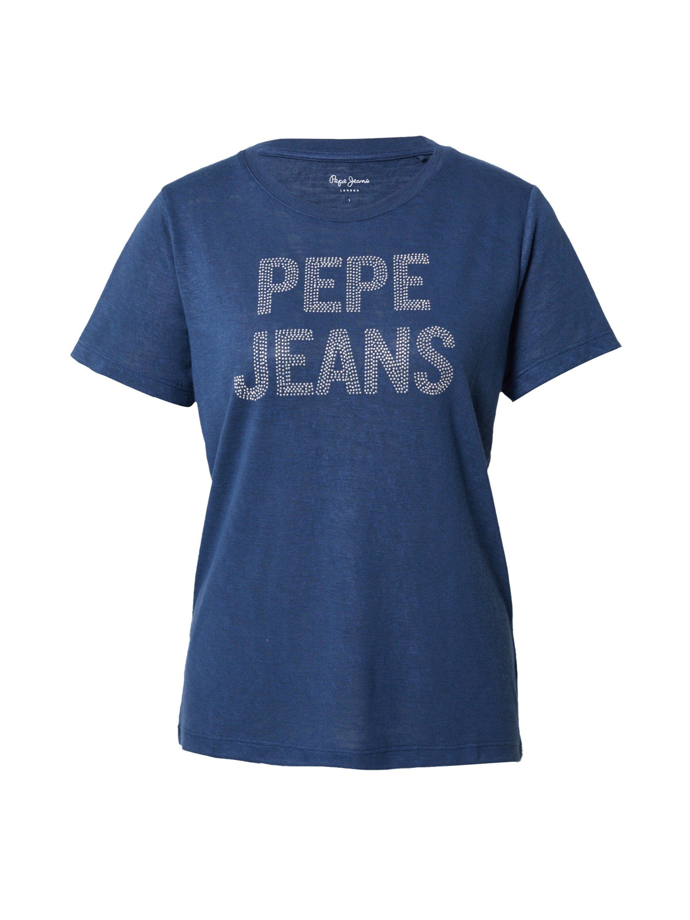 (1-tlg) Pepe Niko Ziersteine Jeans T-Shirt