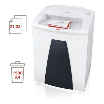 HSM Aktenvernichter SECURIO B35, Shredder, Partikelschnitt 4,5 x 30 mm bis 22 Blatt, 130 Liter