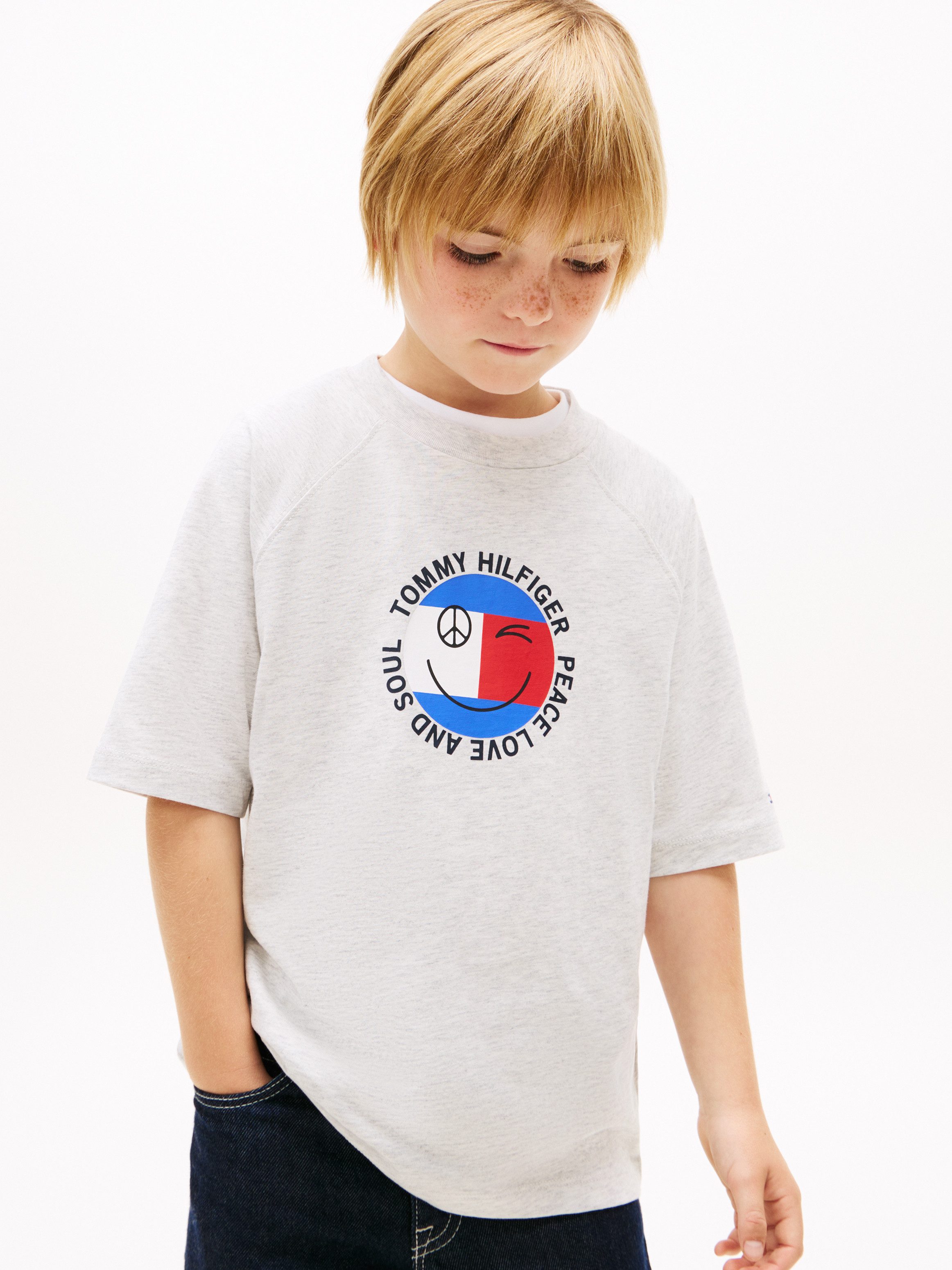 Tommy Hilfiger T-Shirt FUN FLAG GRAPHIC Kinder bis 16 Jahre, Druck