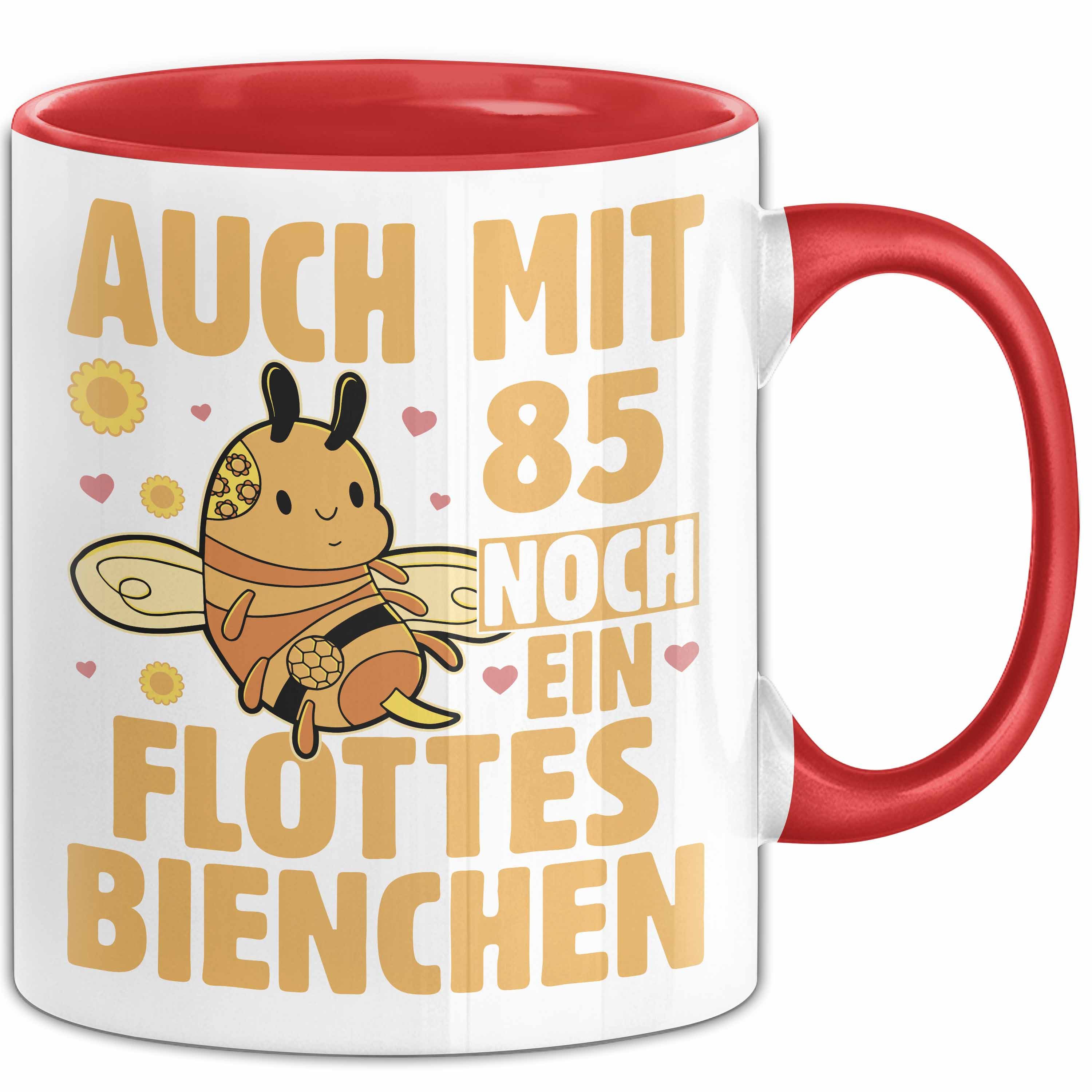 Trendation Tasse 85. Geburtstag Tasse Geschenk Frauen Mutter Lustig Auch mit 85 Noch