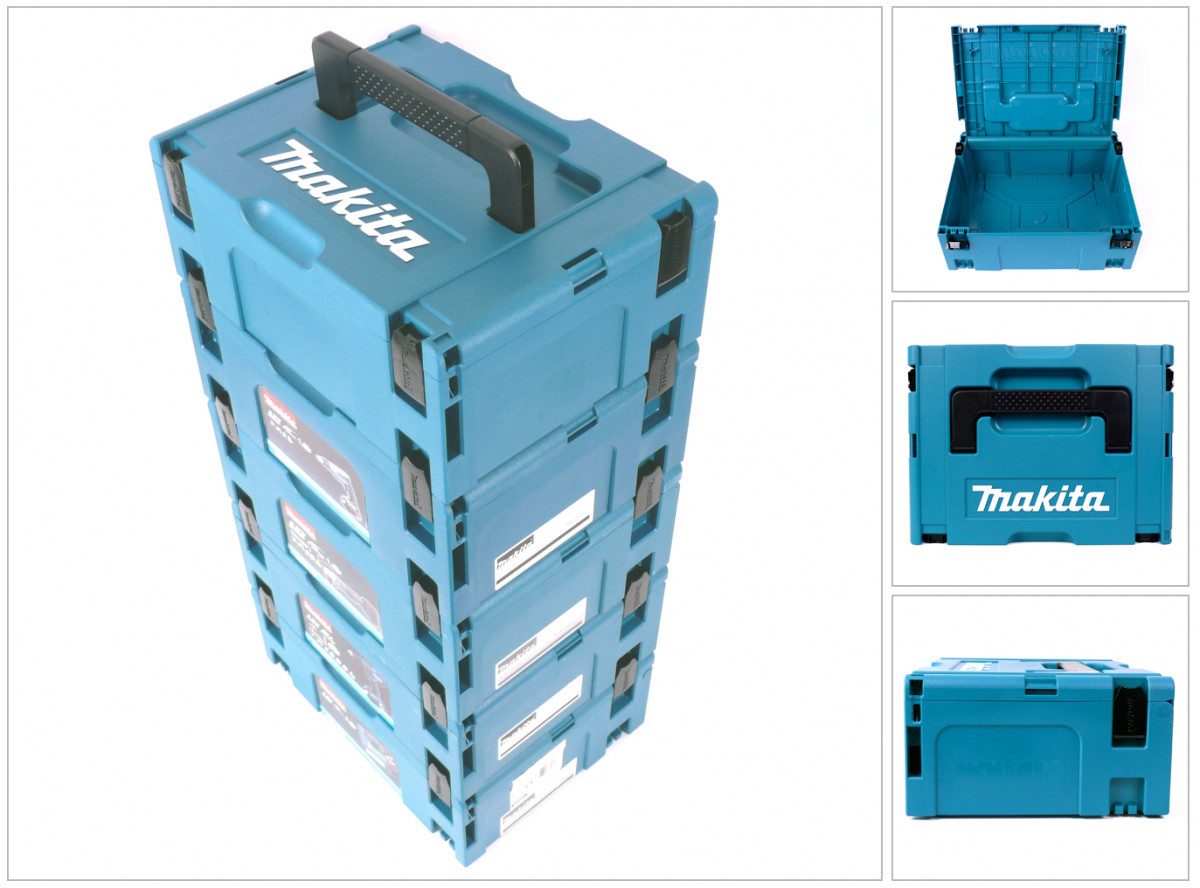 Makita Werkzeugkoffer Makpac 2 Transportbox Systemkoffer 5er Set