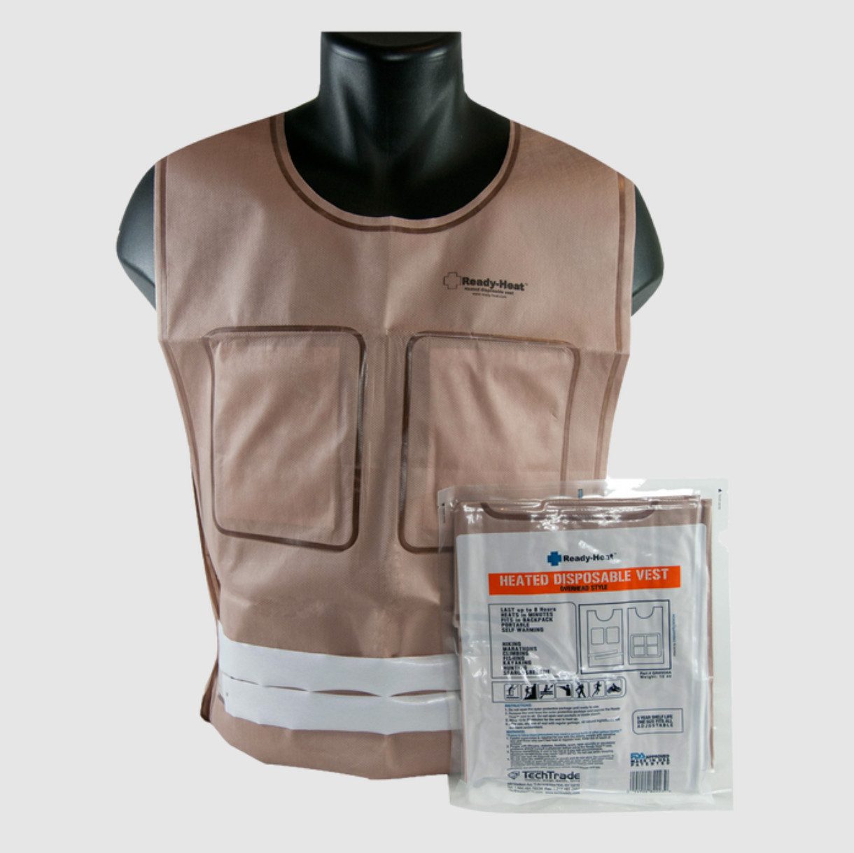DocMed Erste-Hilfe-Set Ready-Heat Wärmeweste, (schnelle Wärmequelle, 1 St), Lange Wärmedauer, Kompakt und leicht