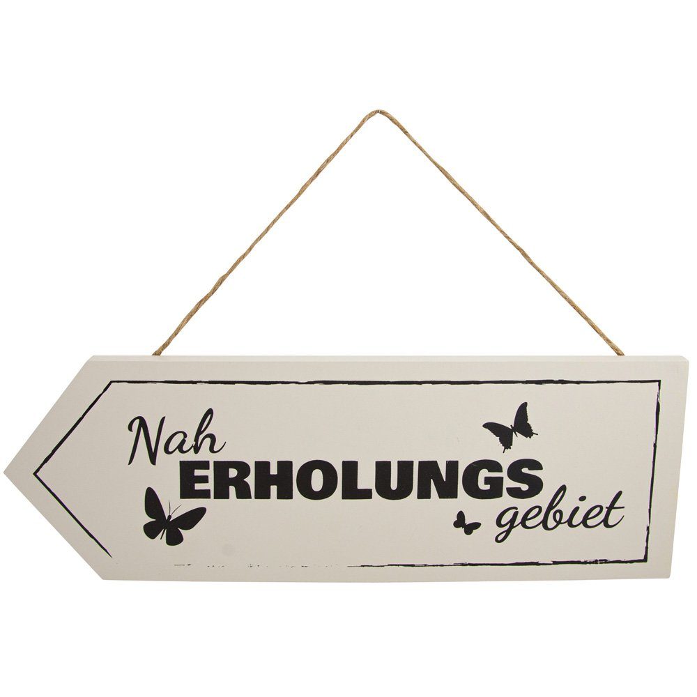 RIFFELMACHER & WEINBERGER Deko-Schriftzug Riffelmacher Holz Dekoschild 'Naherholungsgebiet'