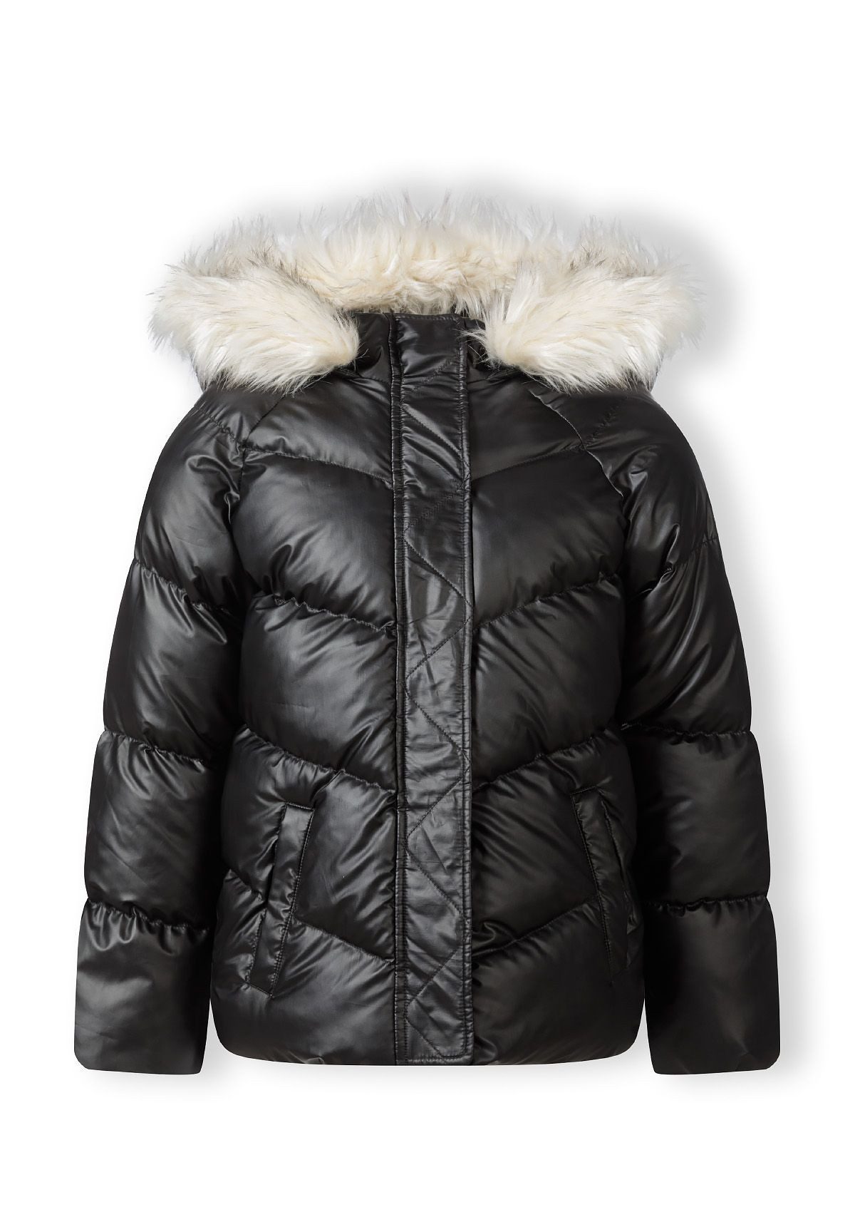 MINOTI Winterjacke Gefütterte Jacke mit abnehmbarem Kunstfell (2y-14y) günstig online kaufen