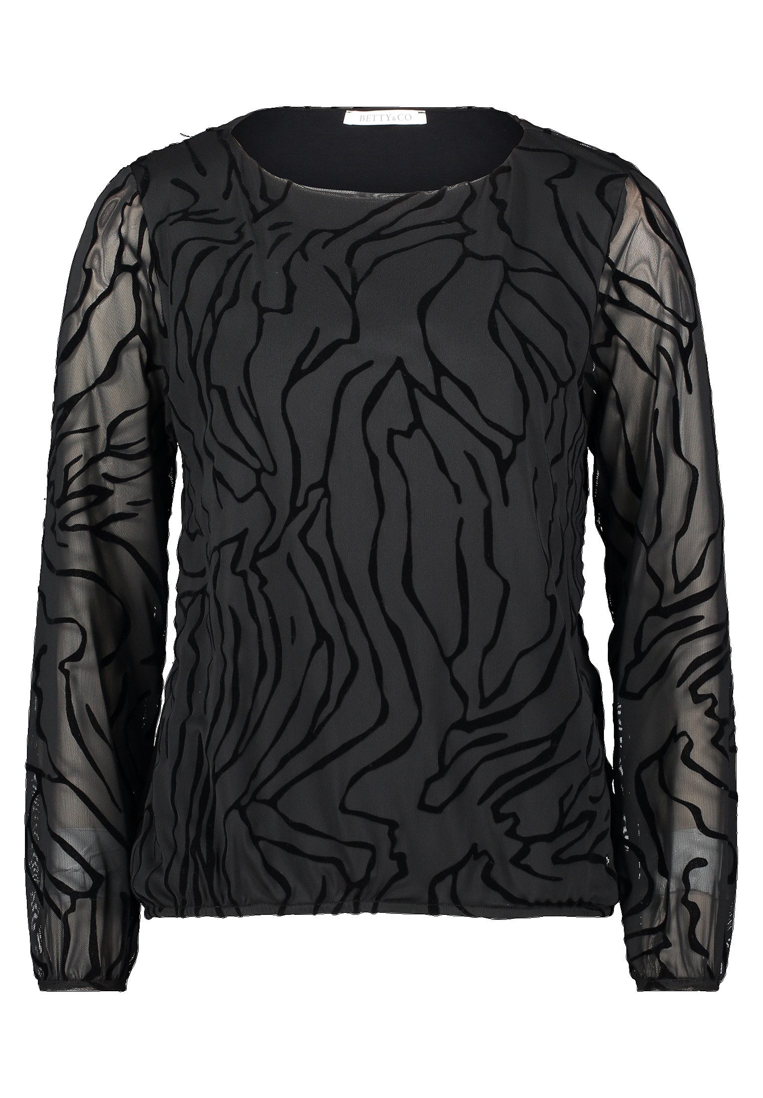 Betty&Co Kurzarmshirt Damen Blusenshirt mit Raffung günstig online kaufen