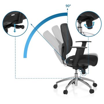 hjh OFFICE Drehstuhl Profi Bürostuhl NET 90 Stoff/Netzstoff (1 St), Schreibtischstuhl ergonomisch
