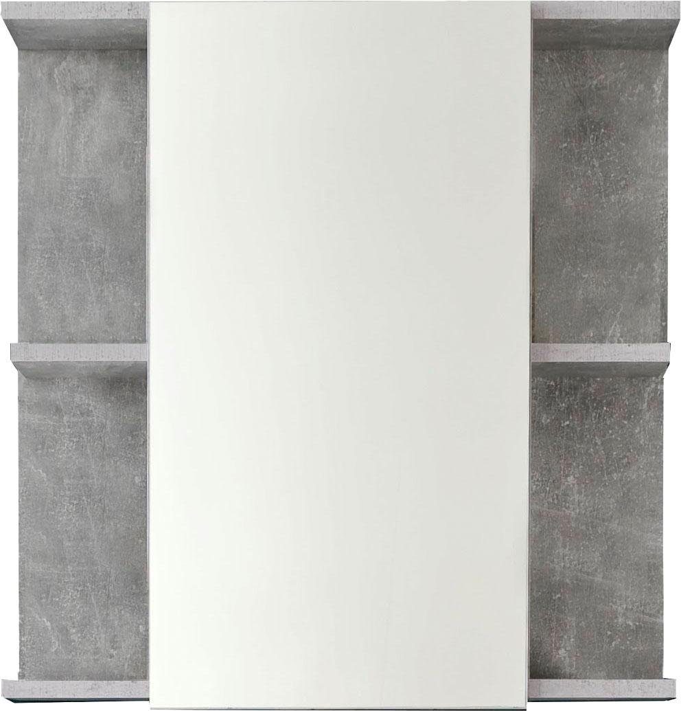 trendteam Spiegelschrank Nano Spiegelschrank mit 4 Einlegeböden - (B/T/H) 60/20/62 cm