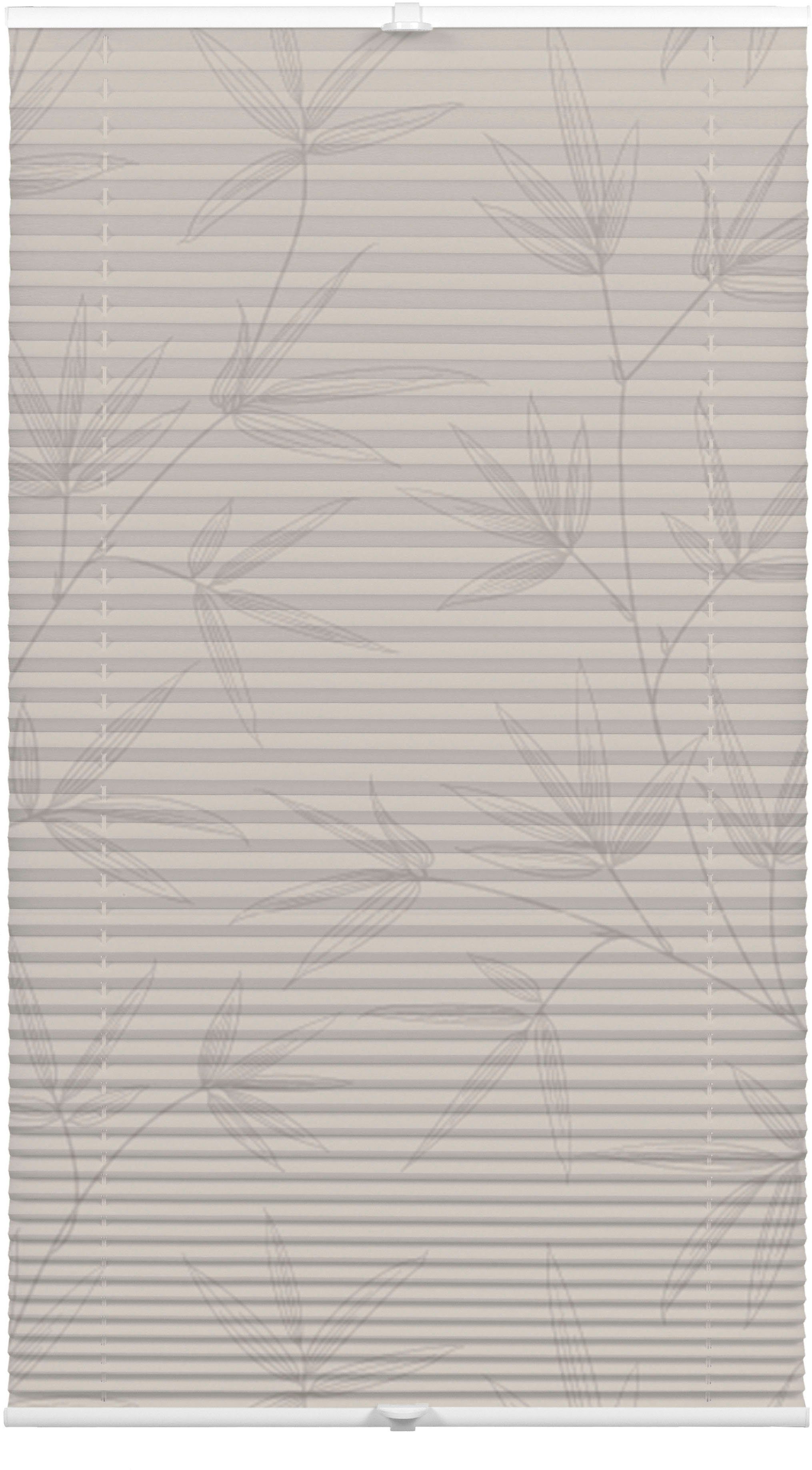OTTO home Plissee Dekor Bamboo Moonbeam grau, blickdicht, ohne Bohren, vers günstig online kaufen