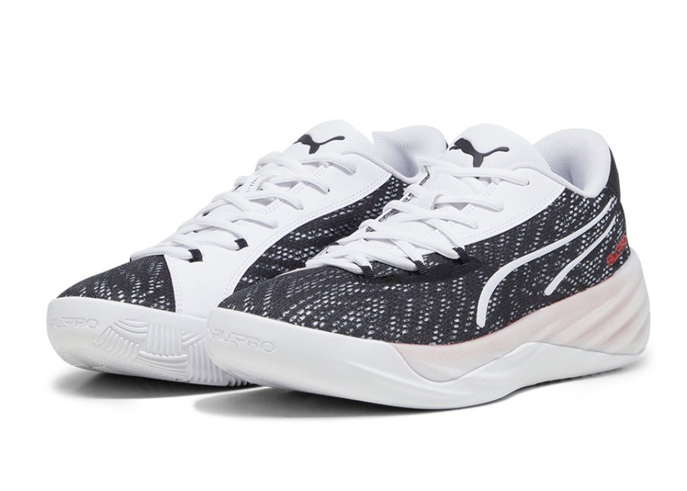 PUMA Hallen-Indoorschuhe All-Pro Nitro schwarz/weiss Herren Badmintonschuh