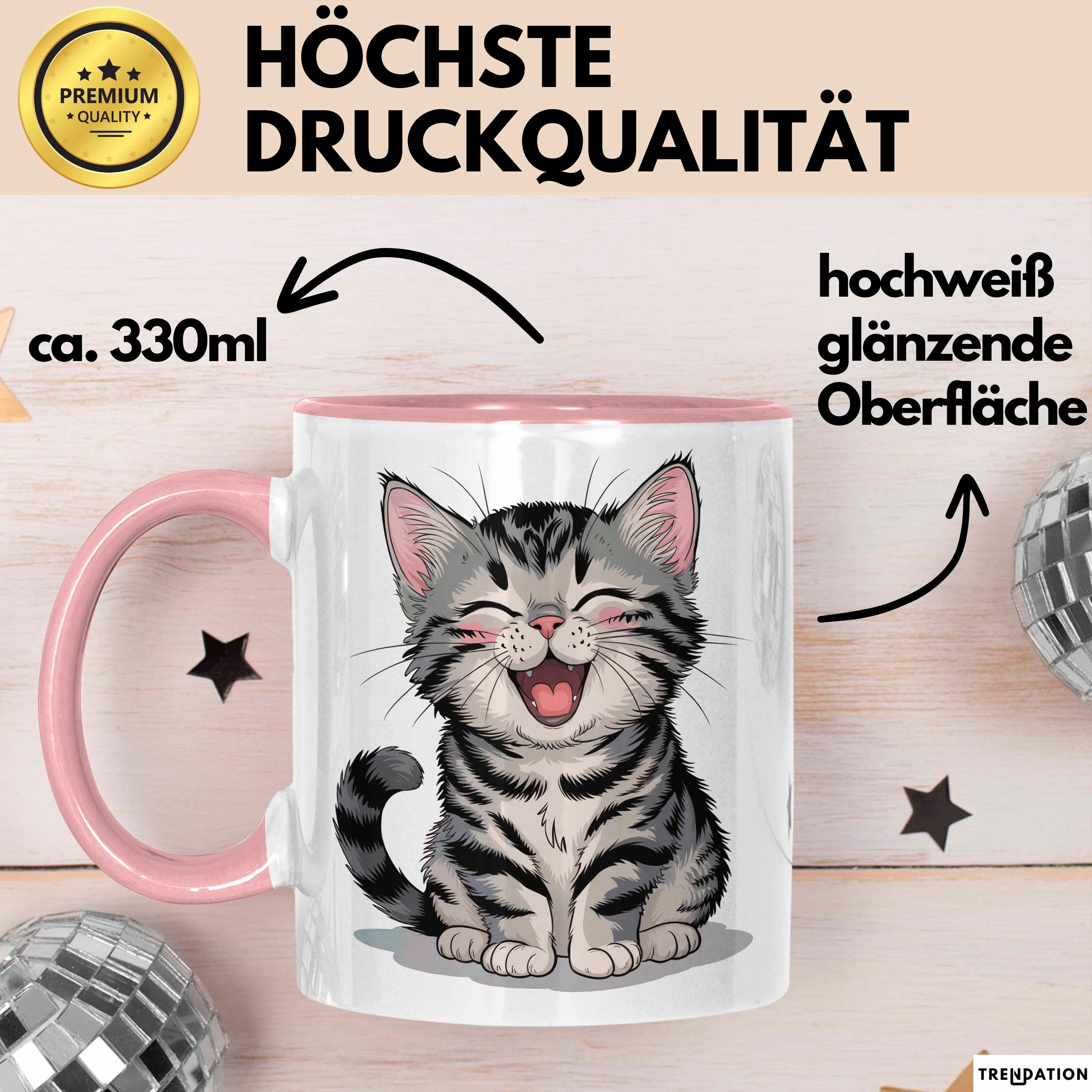 Trendation Tasse Katzen Tierliebhaber Tasse Geschenk Lustige Geschenkidee Spruch