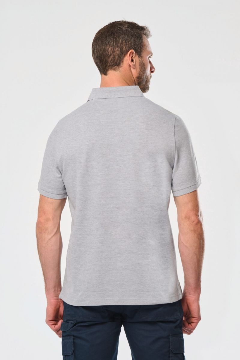 WK. Designed To Work Poloshirt Kurzarm-Polohemd für Herren mit Druckknopfleiste am Kragen