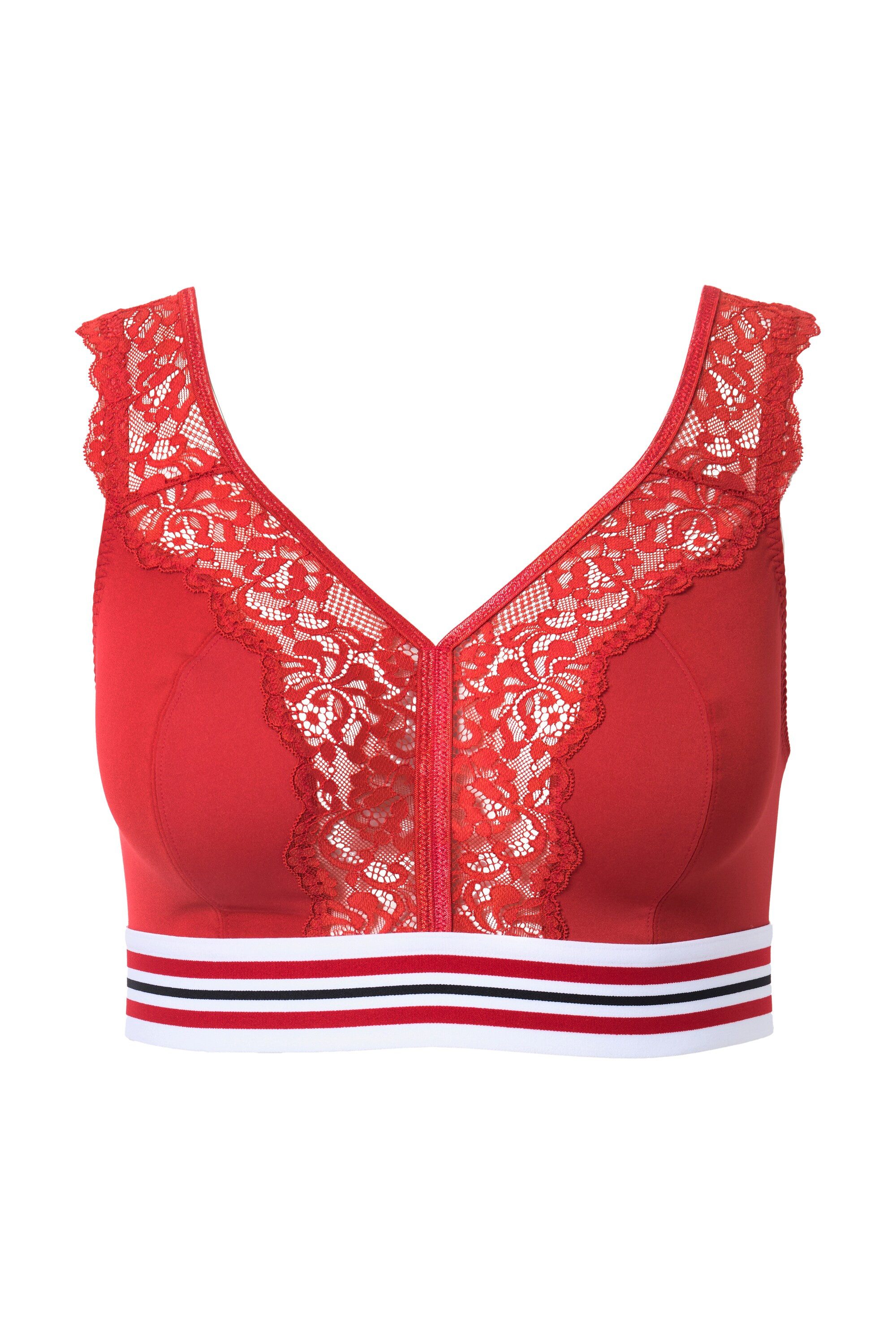 Ulla Popken Bügelloser BH Minimizer-Bralette Spitze ohne Bügel – Bild 2 von 5