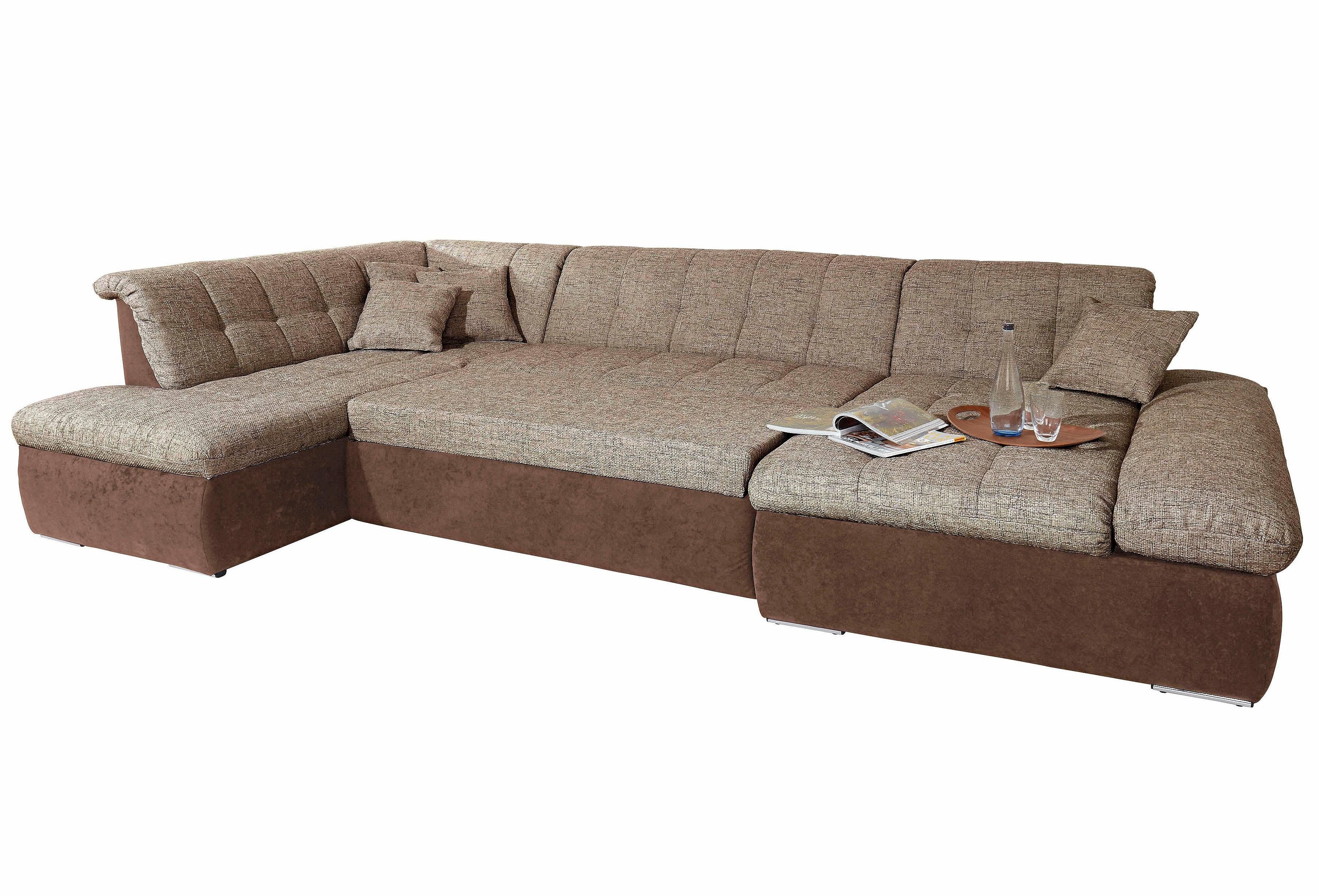 DOMO collection Wohnlandschaft MORIC 353x216x80 cm, mit viel Platz, U-Form, auch in Cord, im XXL-Format, wahlweise mit Bettfunktion und Armlehnenverstellung – Bild 2 von 5