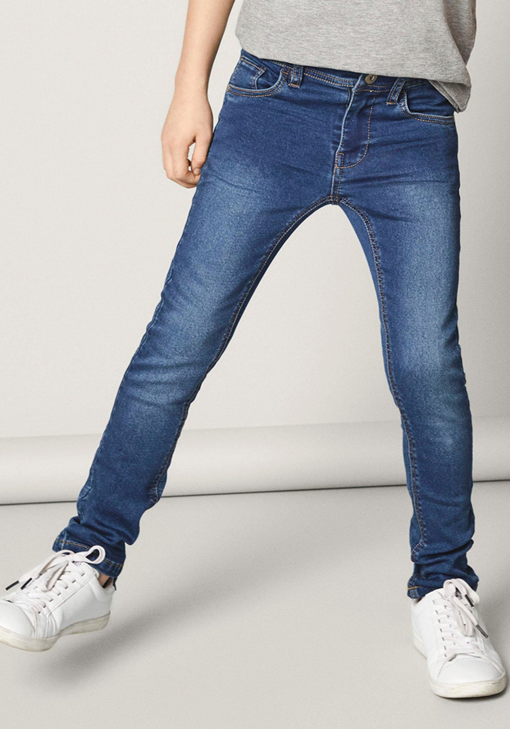 Name It Stretch-Jeans NKMTHEO DNMTHAYER medium blue COR1 denim SWE PANT