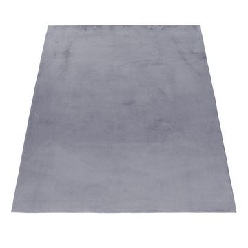 Hochflor-Teppich Unicolor - Einfarbig, Carpettex, Läufer, Höhe: 20 mm, Teppich Wohnzimmer Einfarbig Shaggy Modern Flauschiger Felloptik Weich