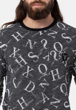 Cipo & Baxx Sweatshirt Adam mit coolem Alloverprint