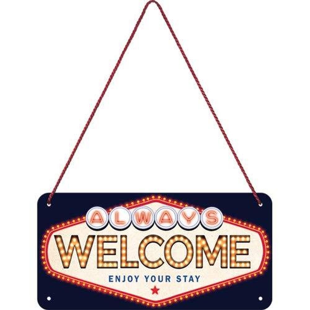 Metallschild Hängeschild - US Highways - Welcome