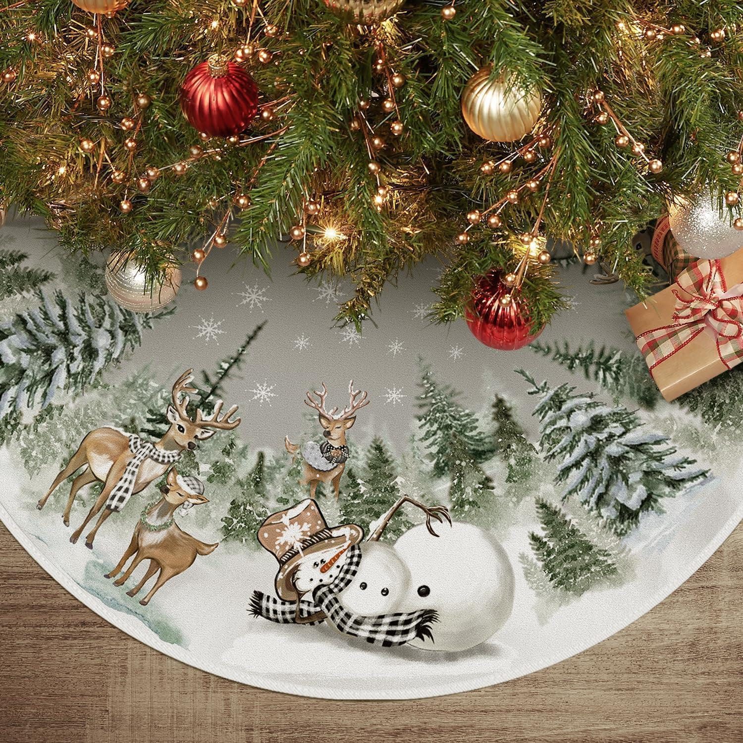 LuxusKollektion Weihnachtsbaumdecke Weihnachtsbaumrock Grau 91cm