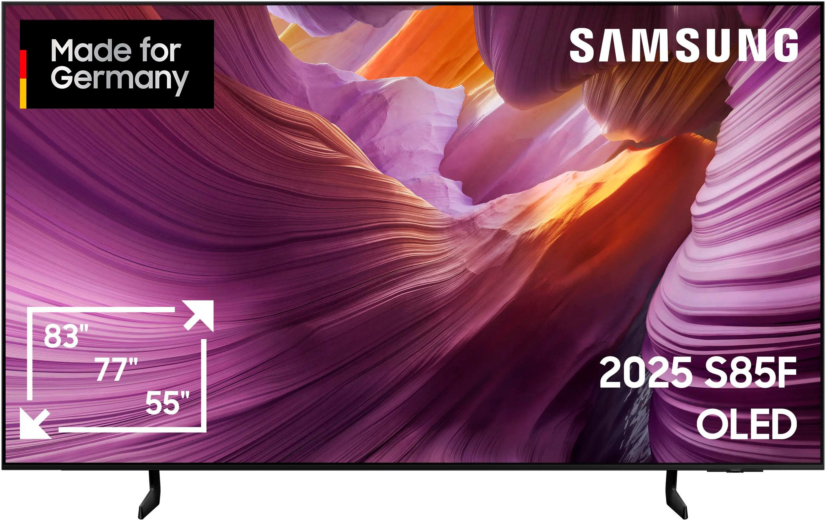 Samsung GQ55S85FAU OLED-Fernseher (138 cm/55 Zoll, 4K Ultra HD, Smart-TV, HDR, Dolby Atmos & AI Sound, Pantone Farben, Gaming Hub, bis zu 120Hz)
