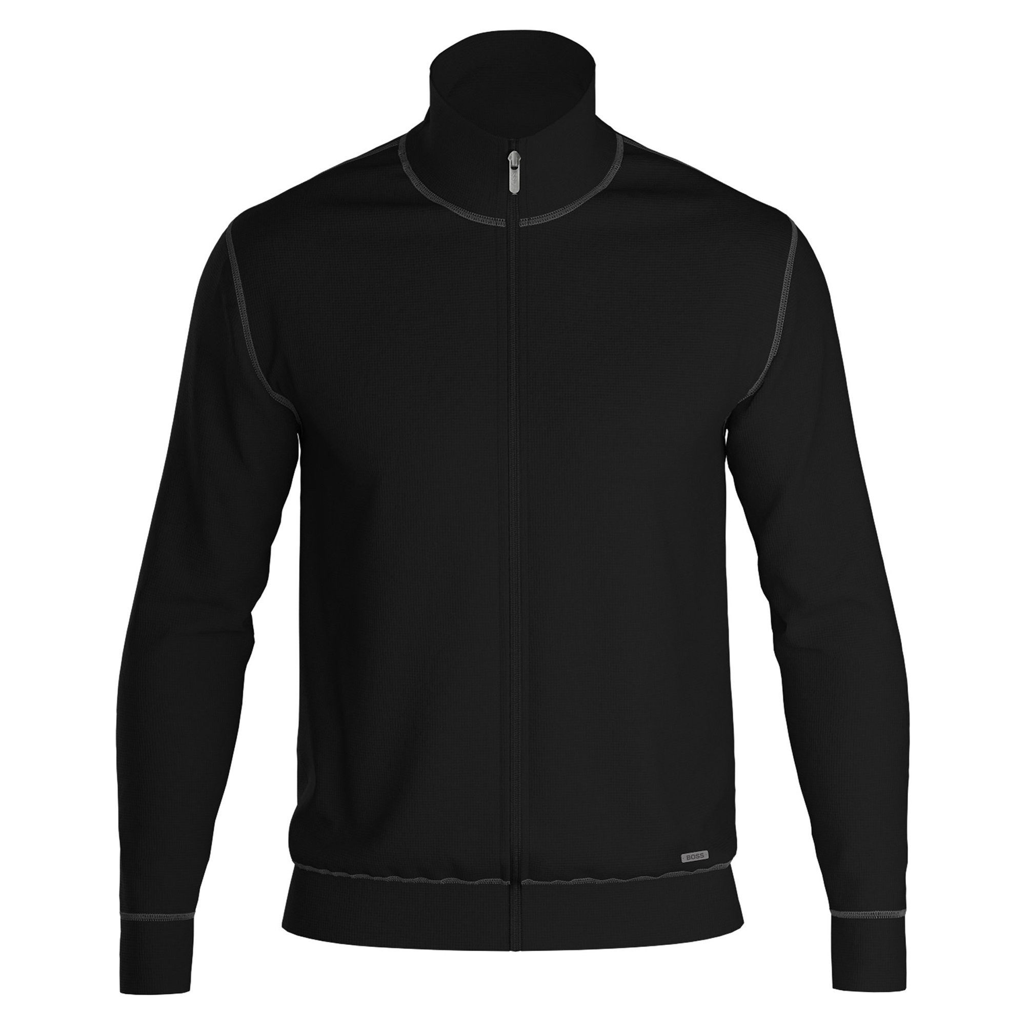 BOSS Sweatshirt Herren Sweatjacke Baumwolle Structure günstig online kaufen
