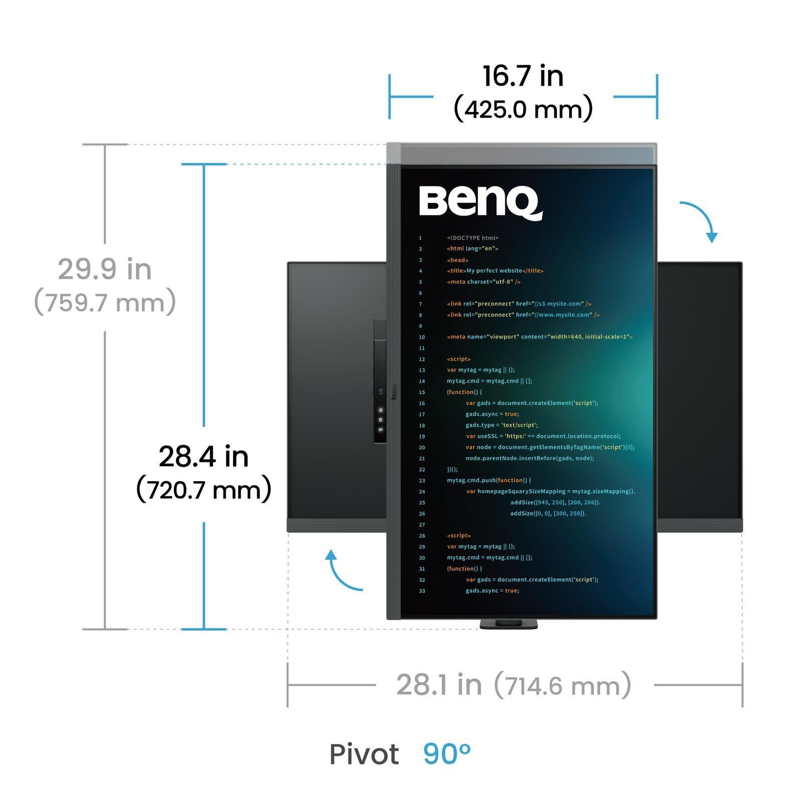 BenQ BenQ RD320UA TFT-Monitor (3840 x 2160, 5 ms Reaktionszeit, 60 Hz, IPS Panel)