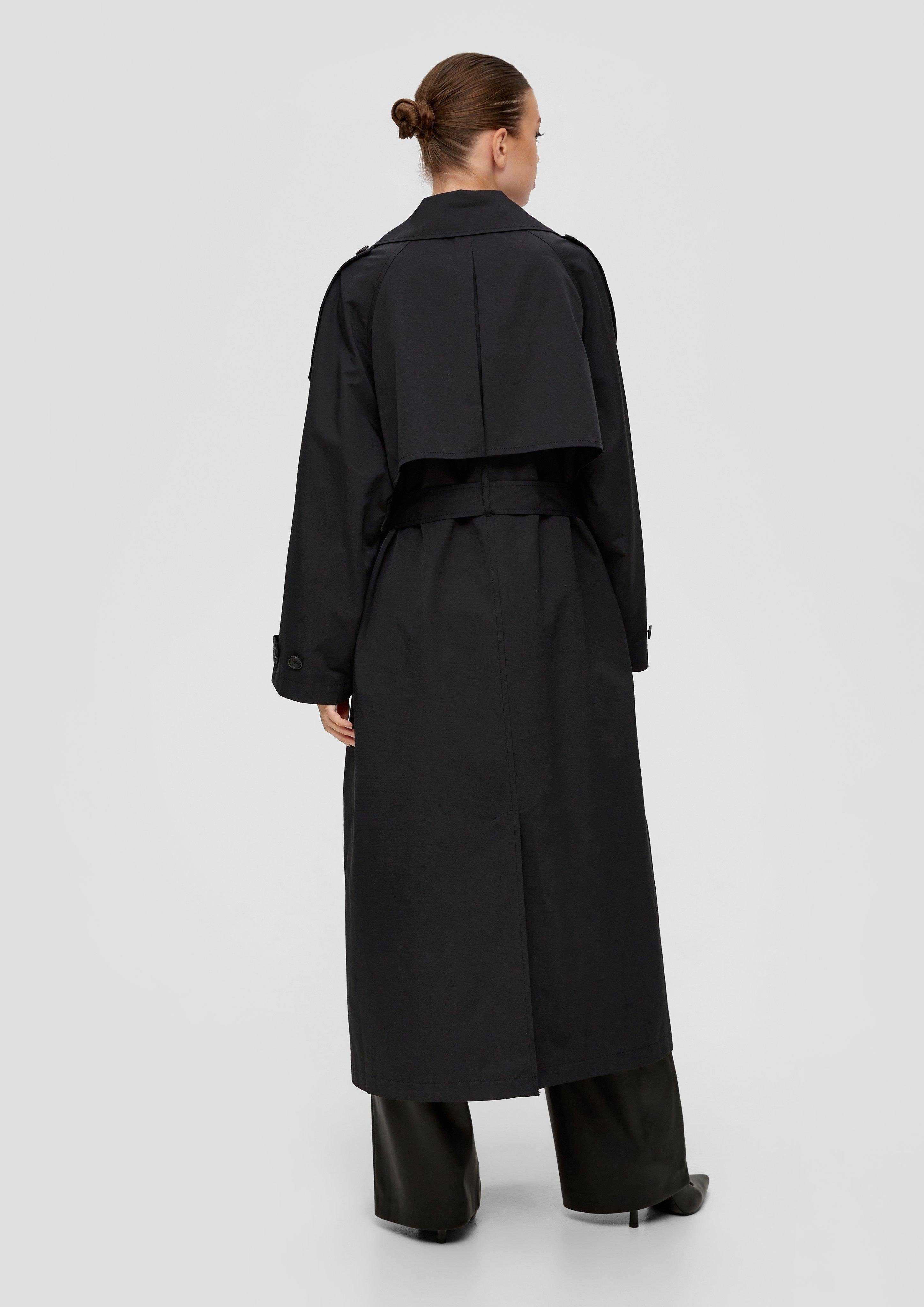 QS Funktionsmantel Trenchcoat mit ELIF Stoffgürtel, QS x