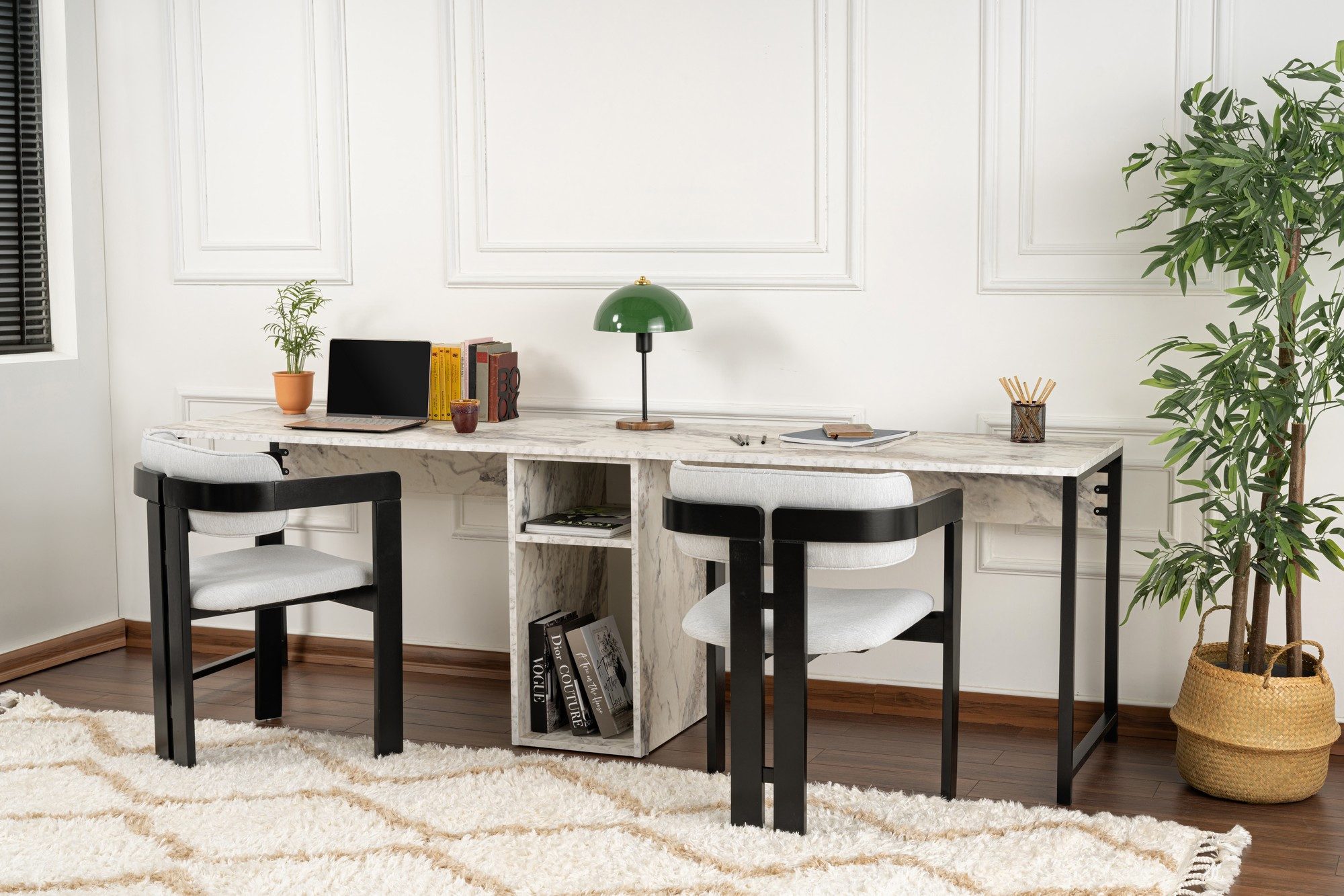 Skye Decor Doppelschreibtisch 100% MELAMINE COATED günstig online kaufen
