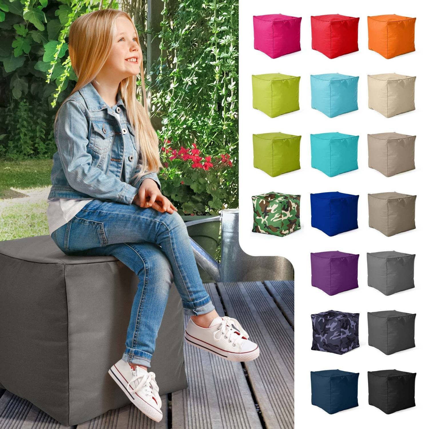 Green Bean Sitzsack Cube (Hocker 40x40x40cm günstig online kaufen