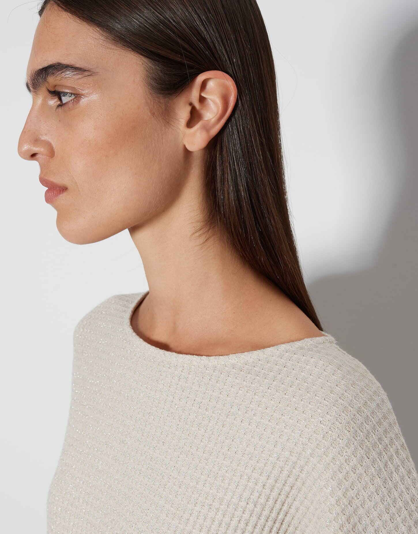 someday 3/4-Arm-Shirt Jerseyshirt KALEMA Loose mit Gliter Effekt