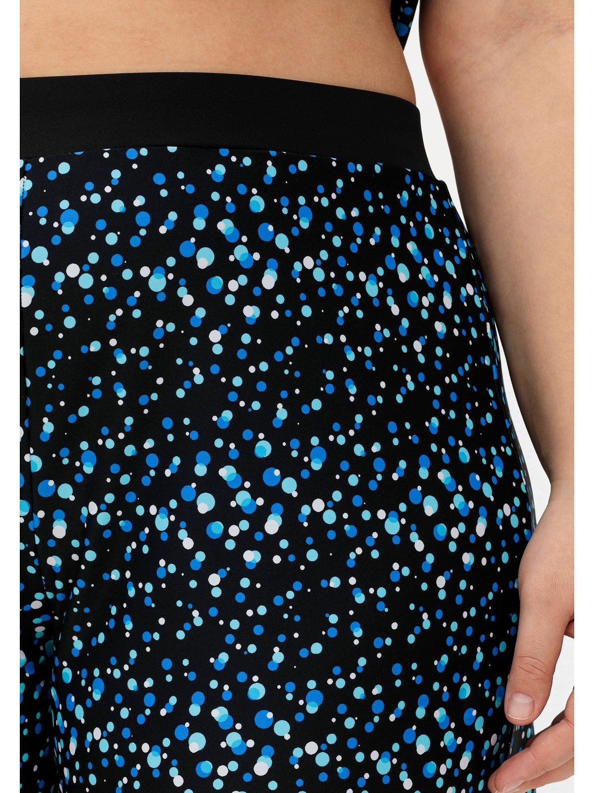 Sheego Badehose Große Größen mit Pünktchen-Print und Shape-Effekt