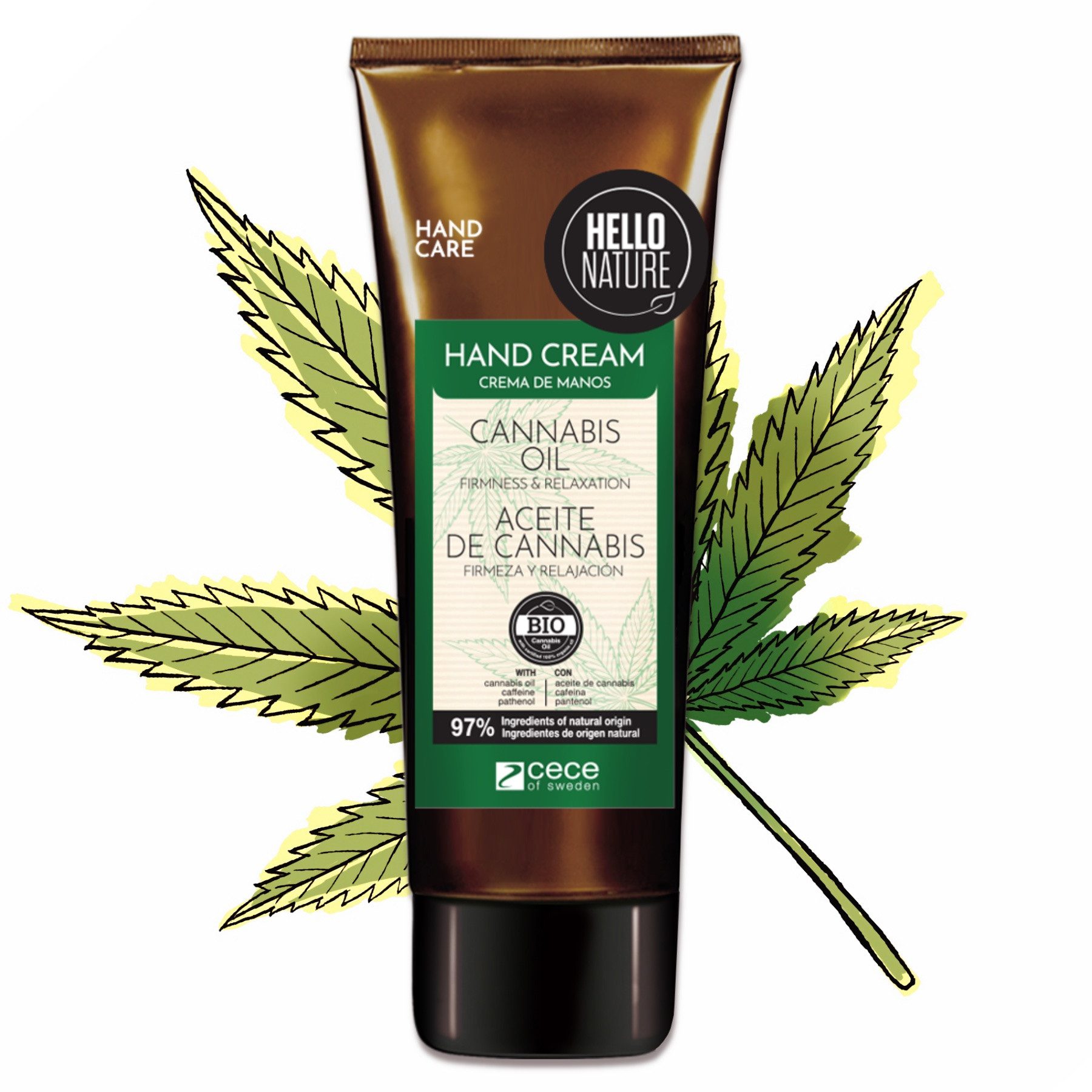 P-Beauty Cosmetic Accessories Handcreme Hello Nature Handpflegecreme Hautpflege mit Hanföl Bio Vegan, 1-tlg., Handpflege, Handcreme, Hello Nature, Cannabis