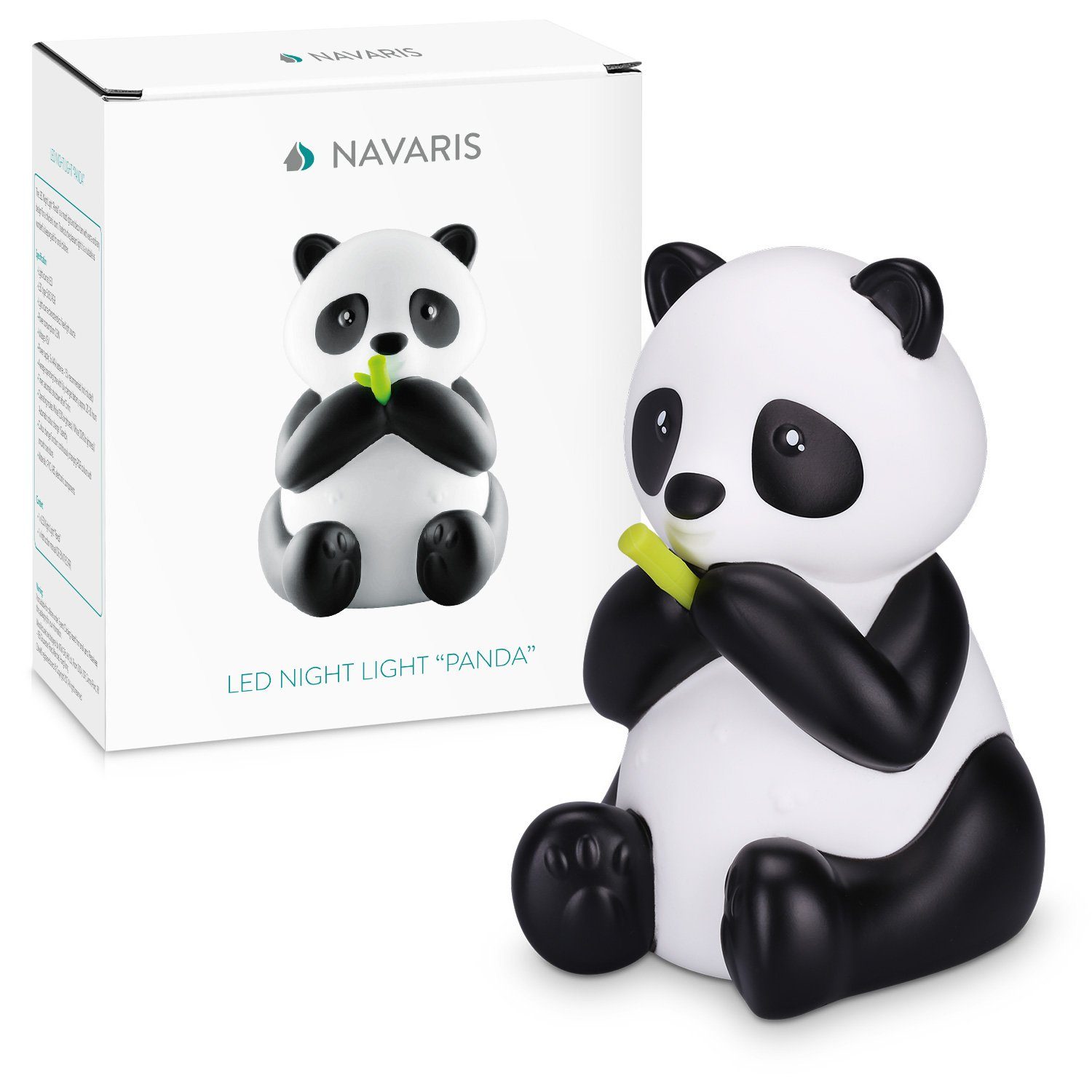 Navaris LED Panda Nachtlicht Süße Design - Farbwechsel Nachtleuchte Nachtlampe RGB