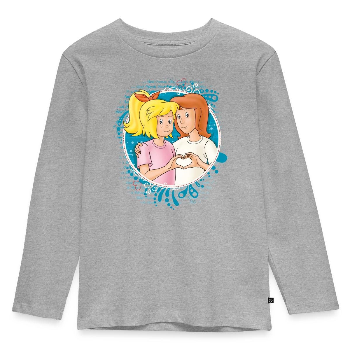 T-Shirt Bibi Und Tina Zeichen Der Freundschaft Herz Kinder Premium Langarmshir
