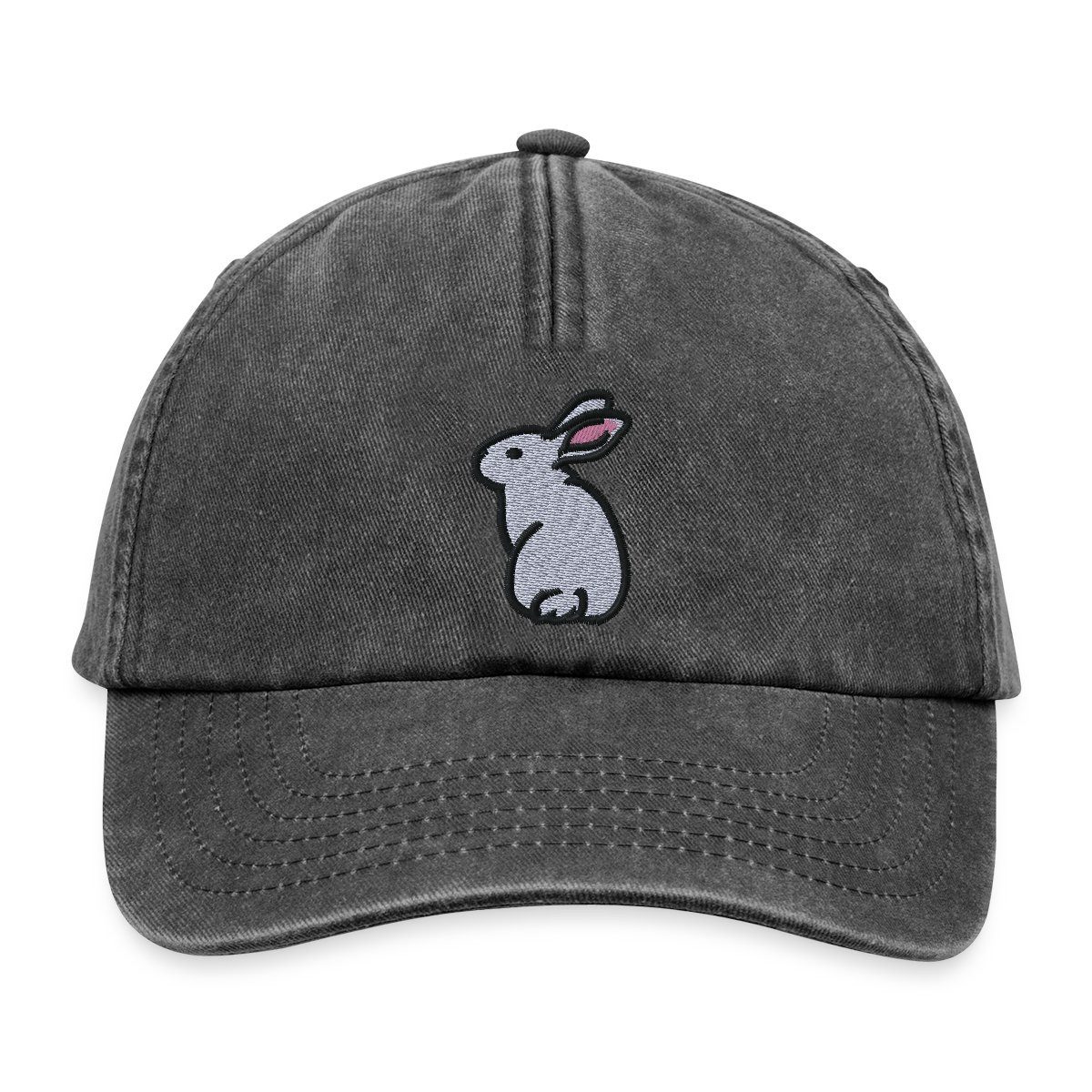 Baseball Cap Hase Bestickt Vintage Cap