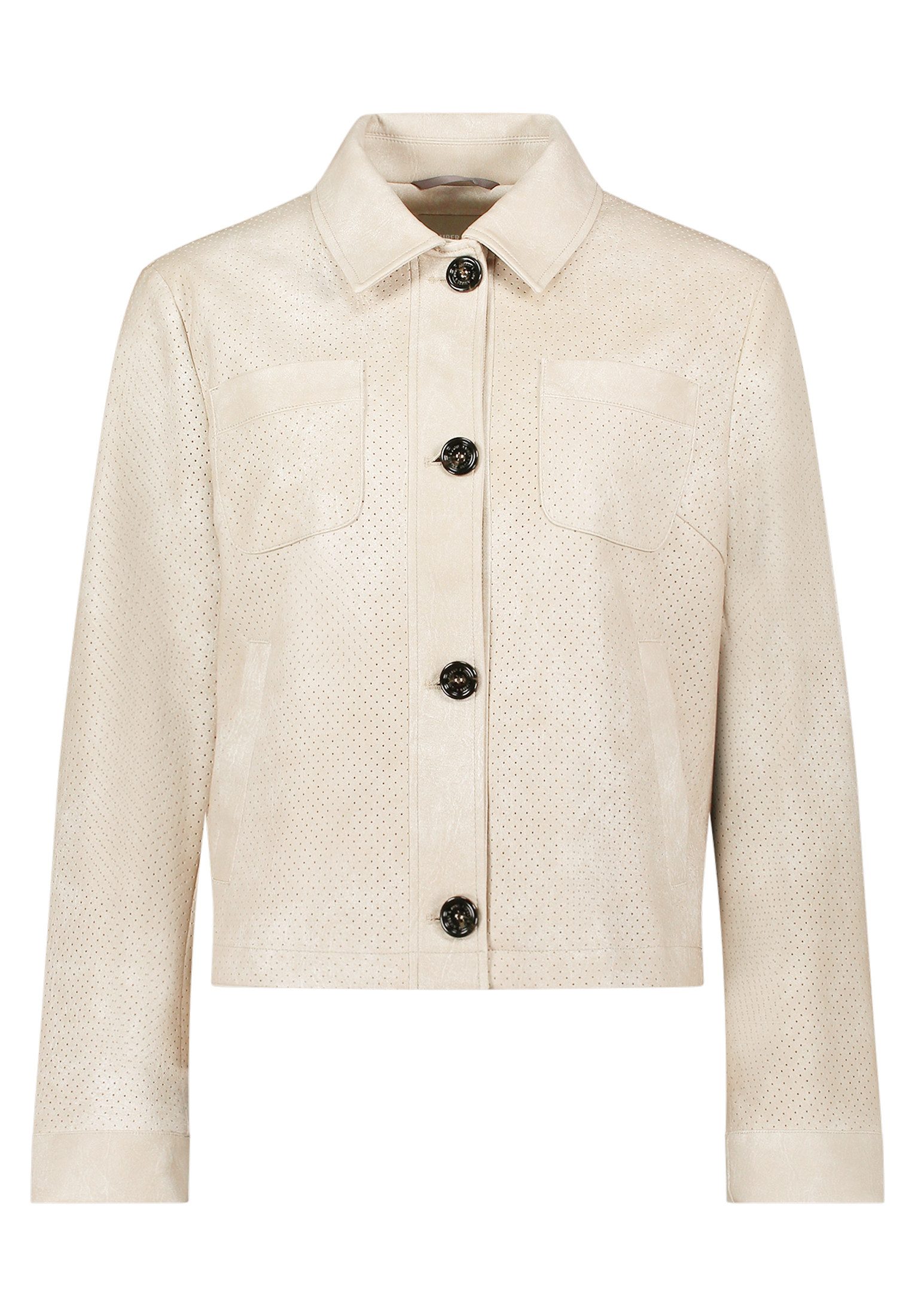 Amber & June Lederjacke Damen mit Kragen