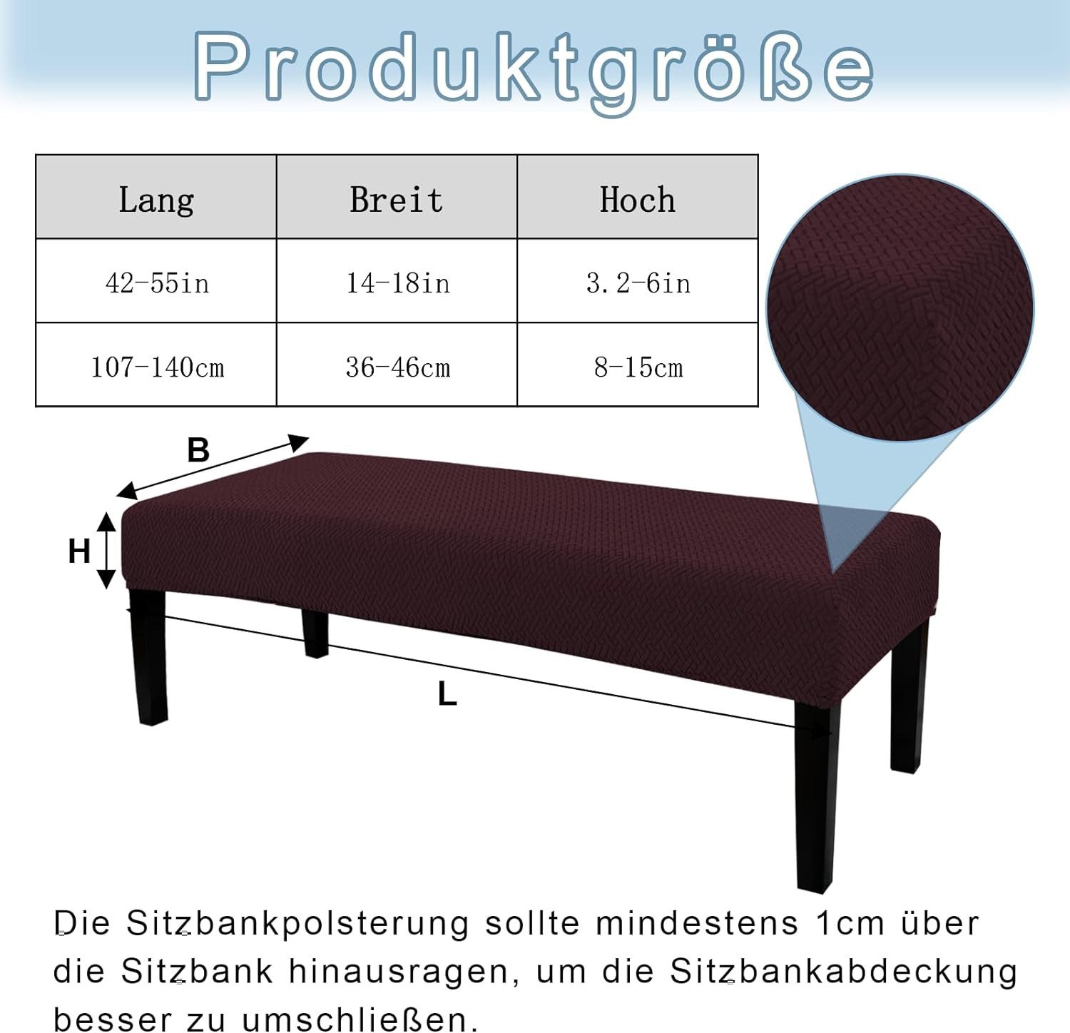 Coonoor Stuhlhusse Universal-Bezug für Esszimmer-Bank, elastisch günstig online kaufen