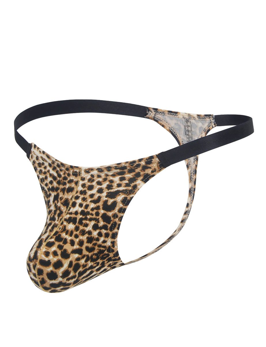 Lau-Fashion Stringtanga Leoparden-String Tanga für Herren – Unterwäsche mit Leo-Print