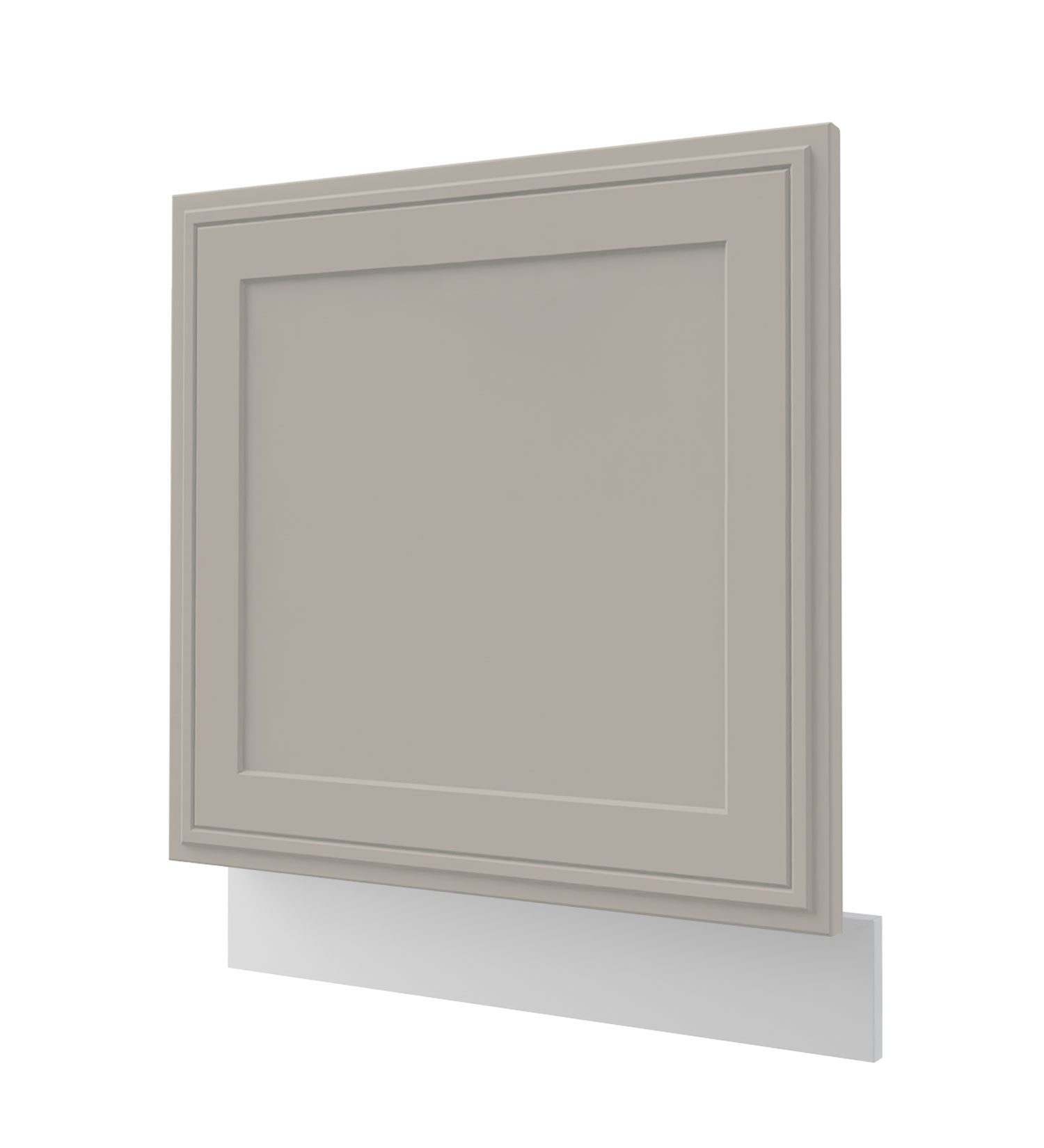 Feldmann-Wohnen Sockelblende Salo (inklusive Sockelleiste, 1 St., mit aufgesetzten 3D Kassettenfronten), 60x1,8x57cm eiche artisan - weiß supermatt (SL-ZM60/57)